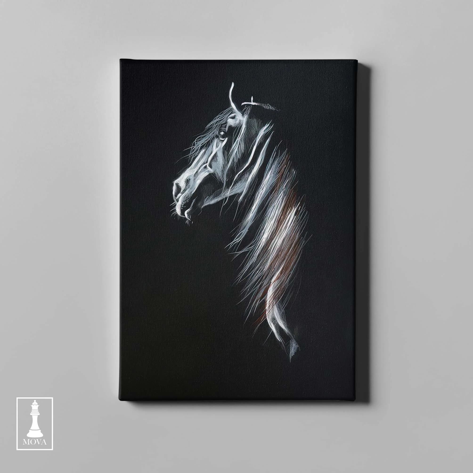 Black White Horse artwork preview 2