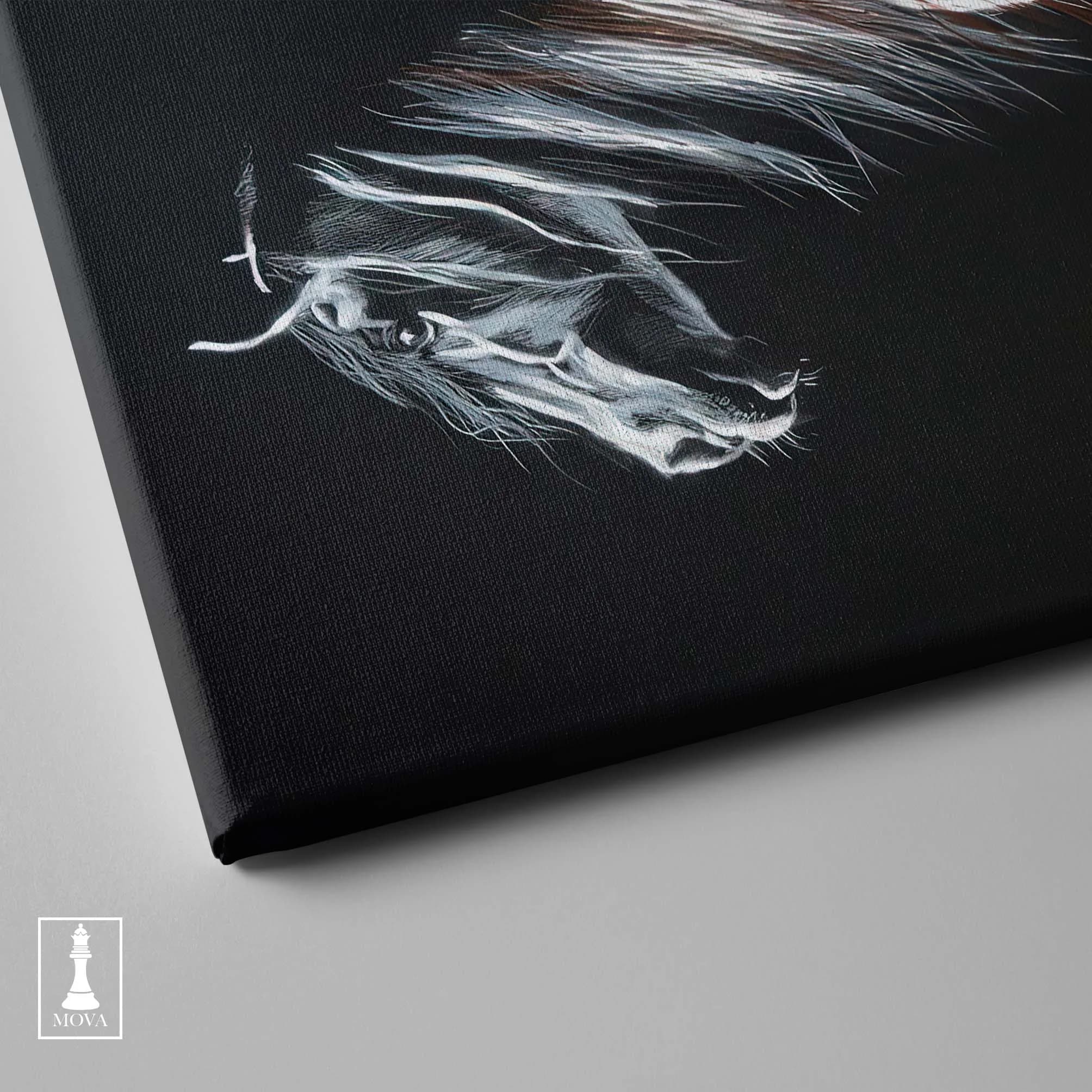 Black White Horse artwork preview 4