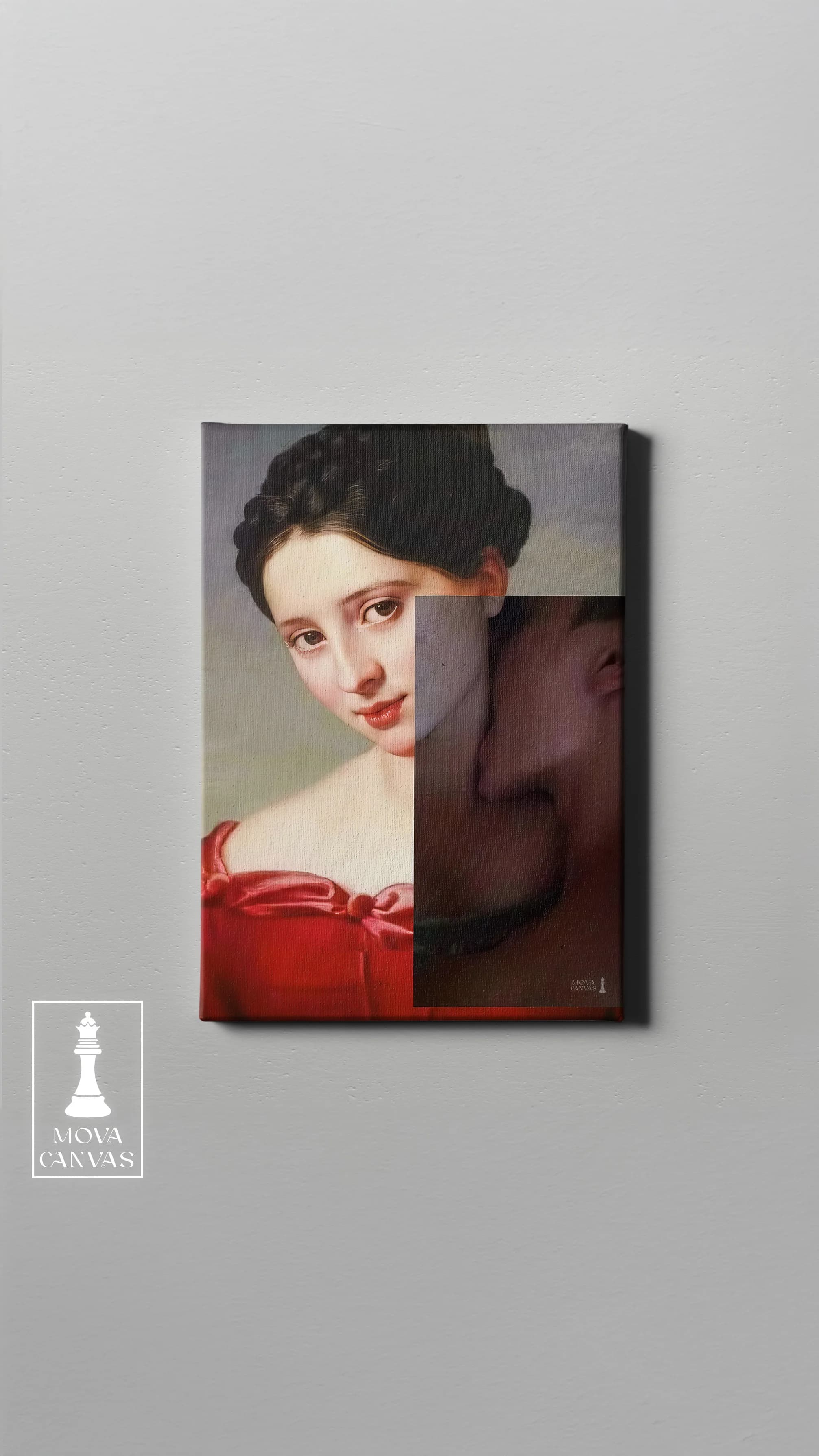 Woman Red Dress 1026 artwork preview 2