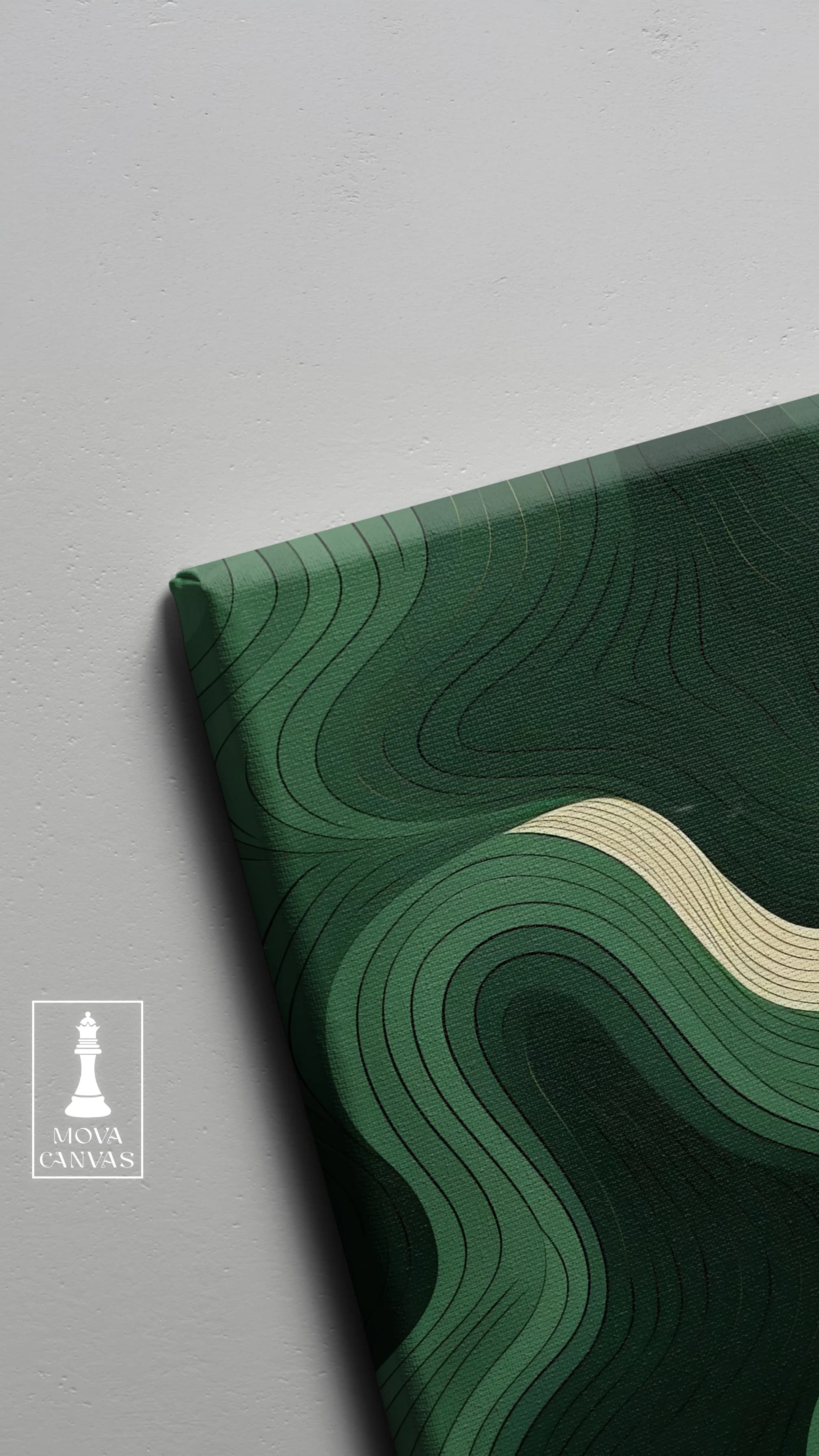 Green White Abstract artwork preview 2
