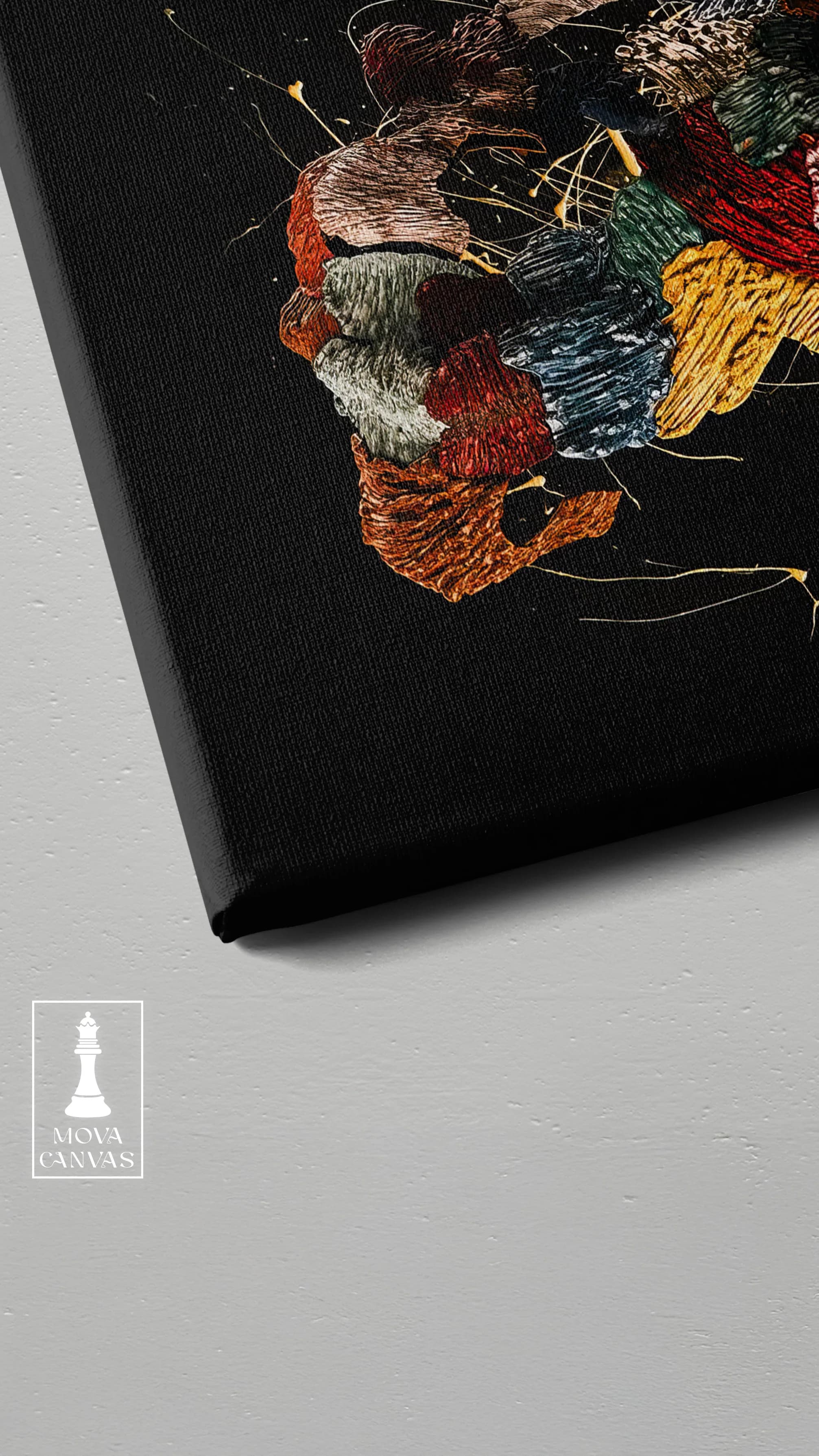 Black Colorful Abstract artwork preview 3