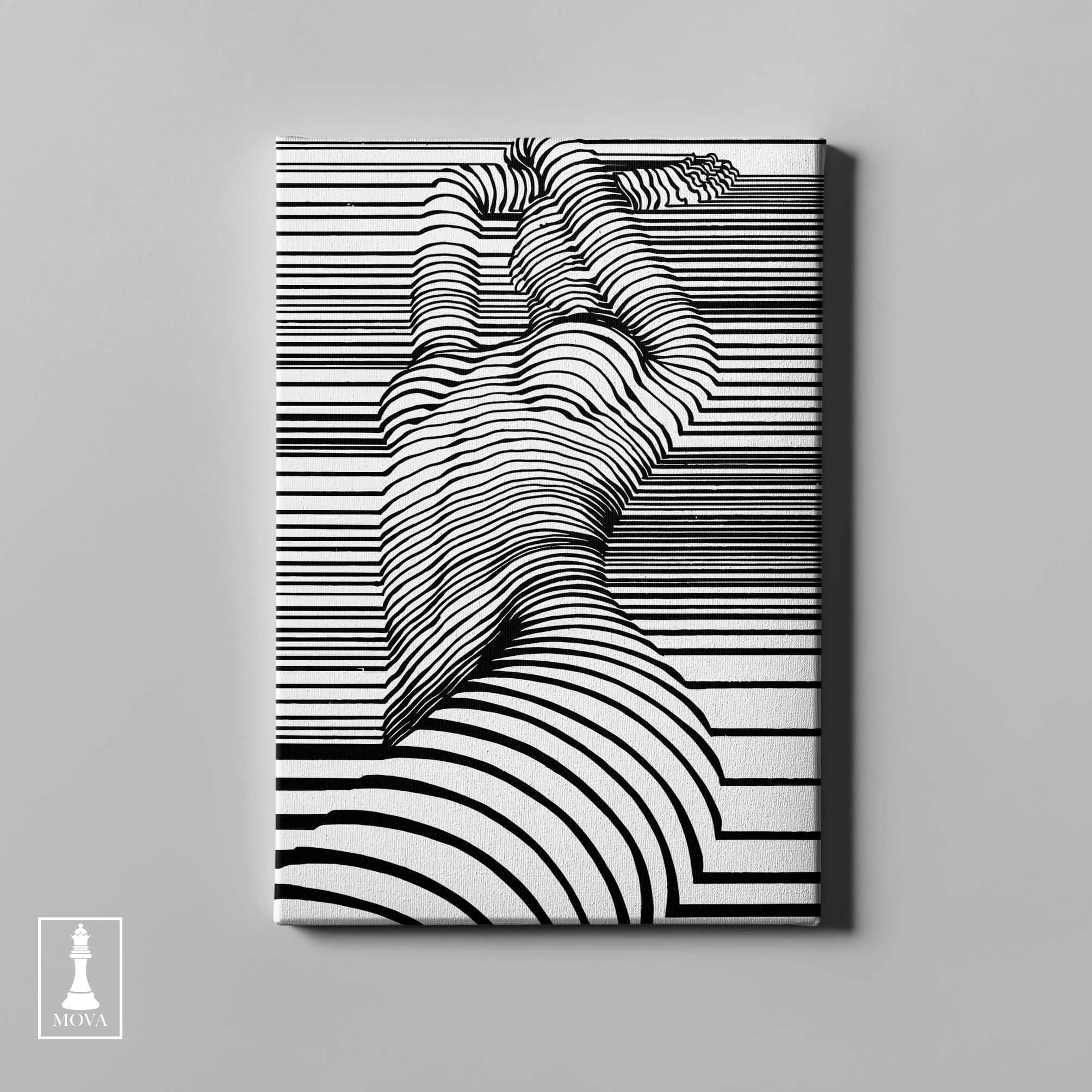 Black White Zebra artwork preview 2