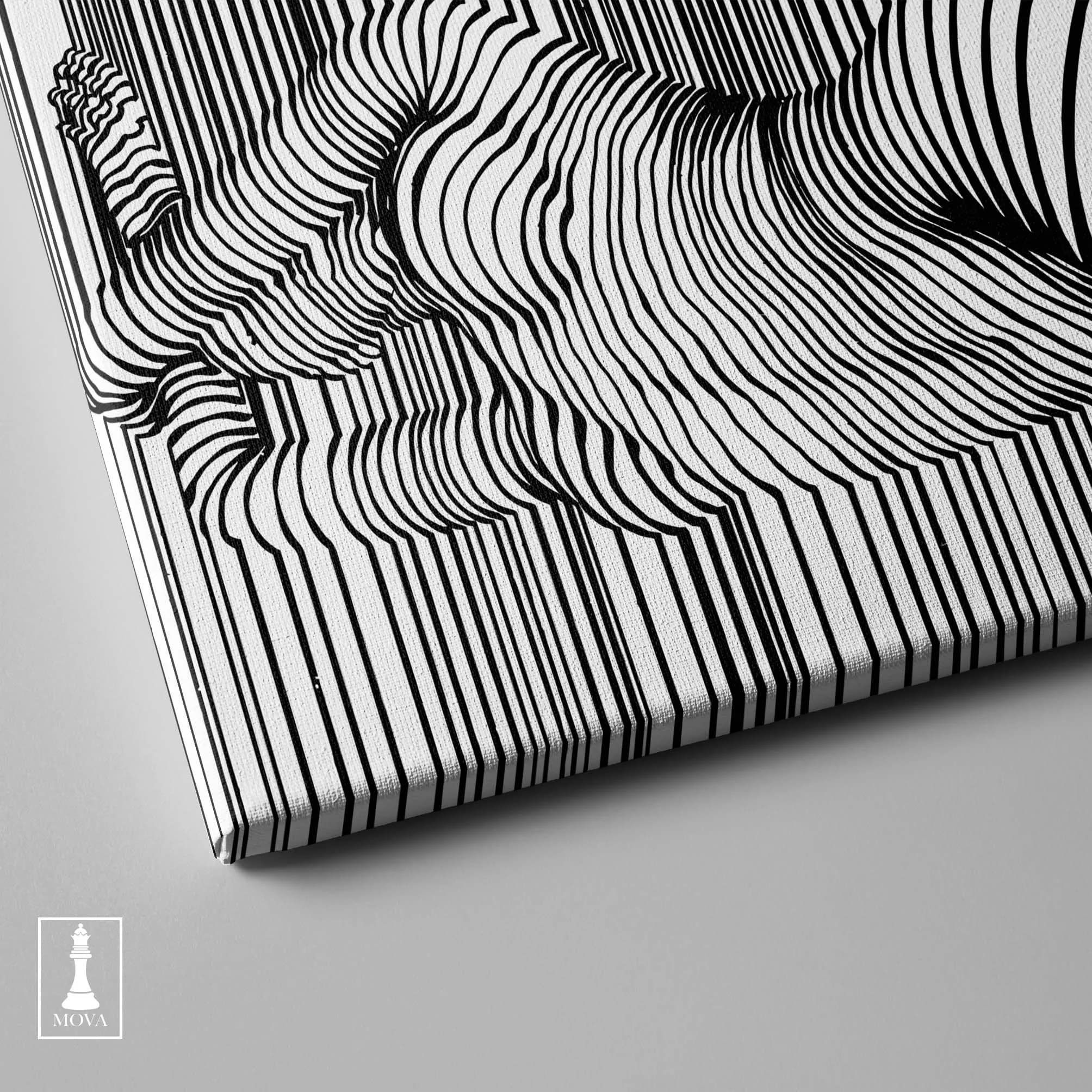 Black White Zebra artwork preview 3