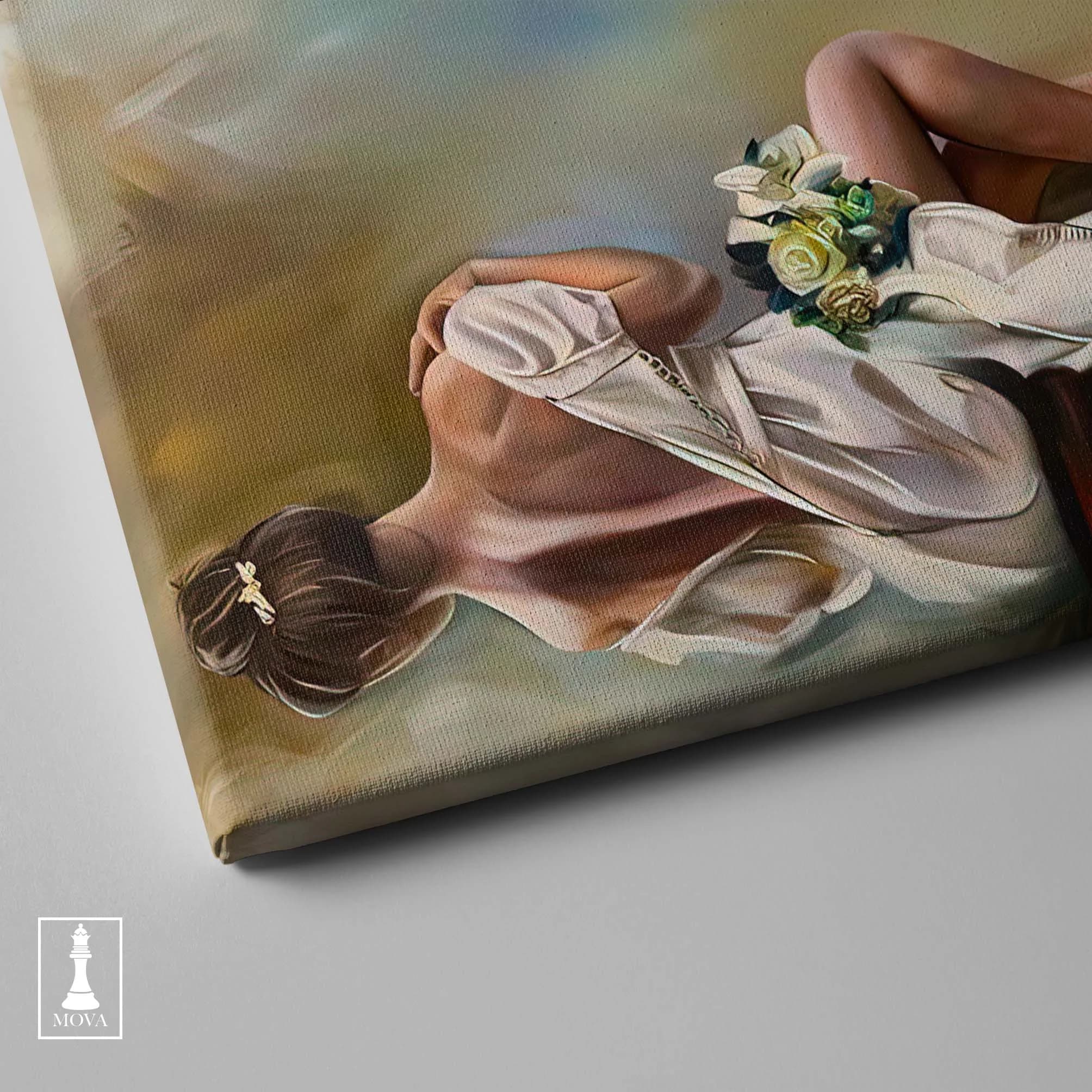 Woman White Dress artwork preview 4
