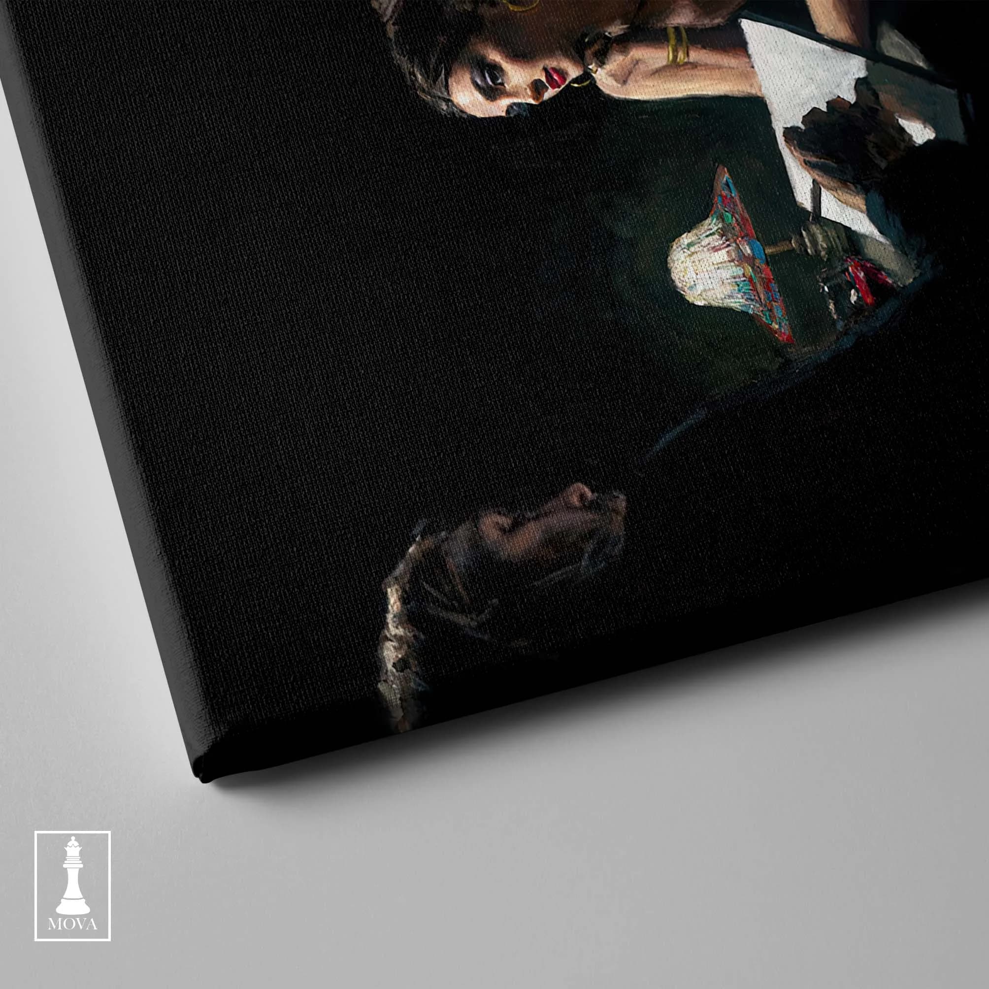 Woman Sitting Table artwork preview 4