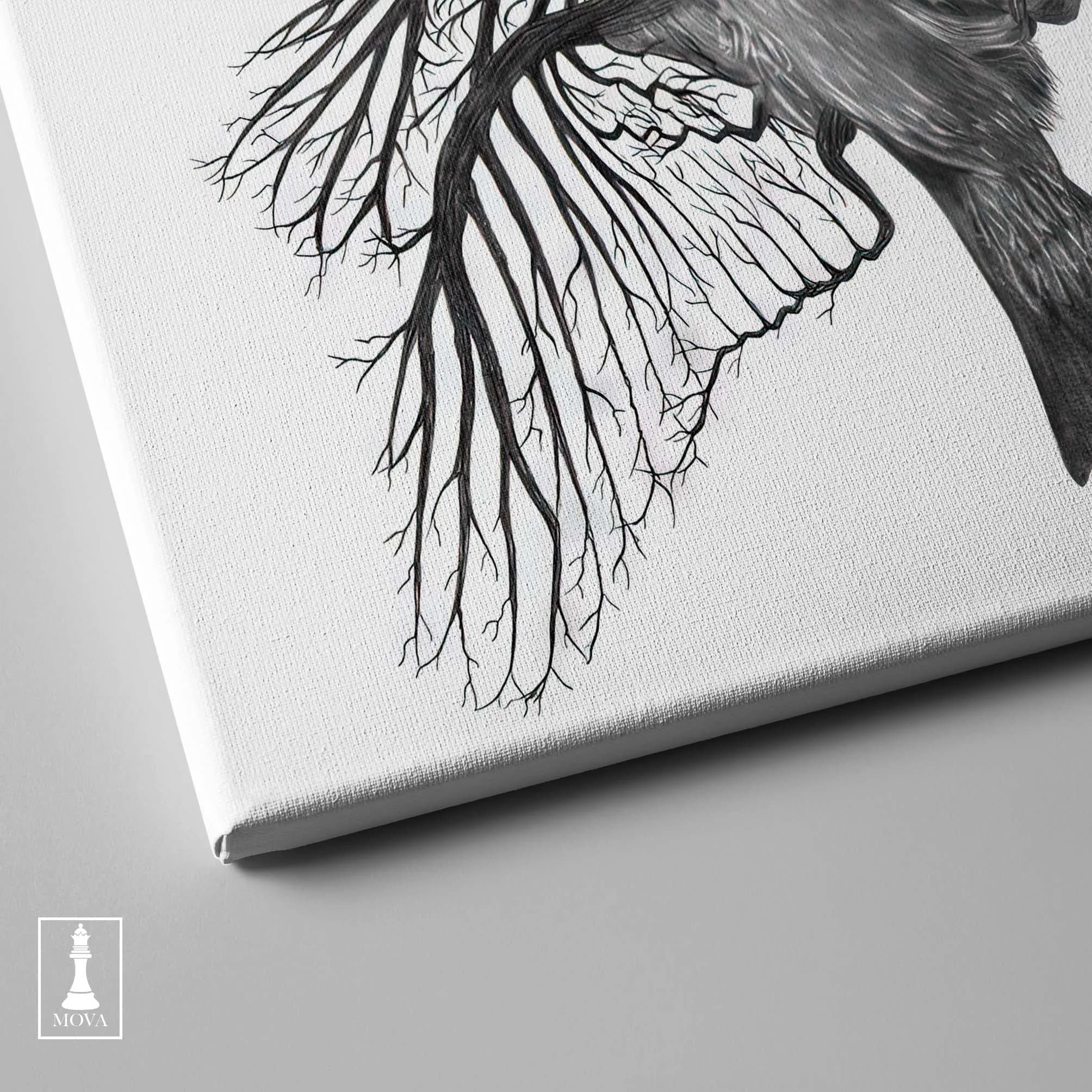 Black White Bird artwork preview 4
