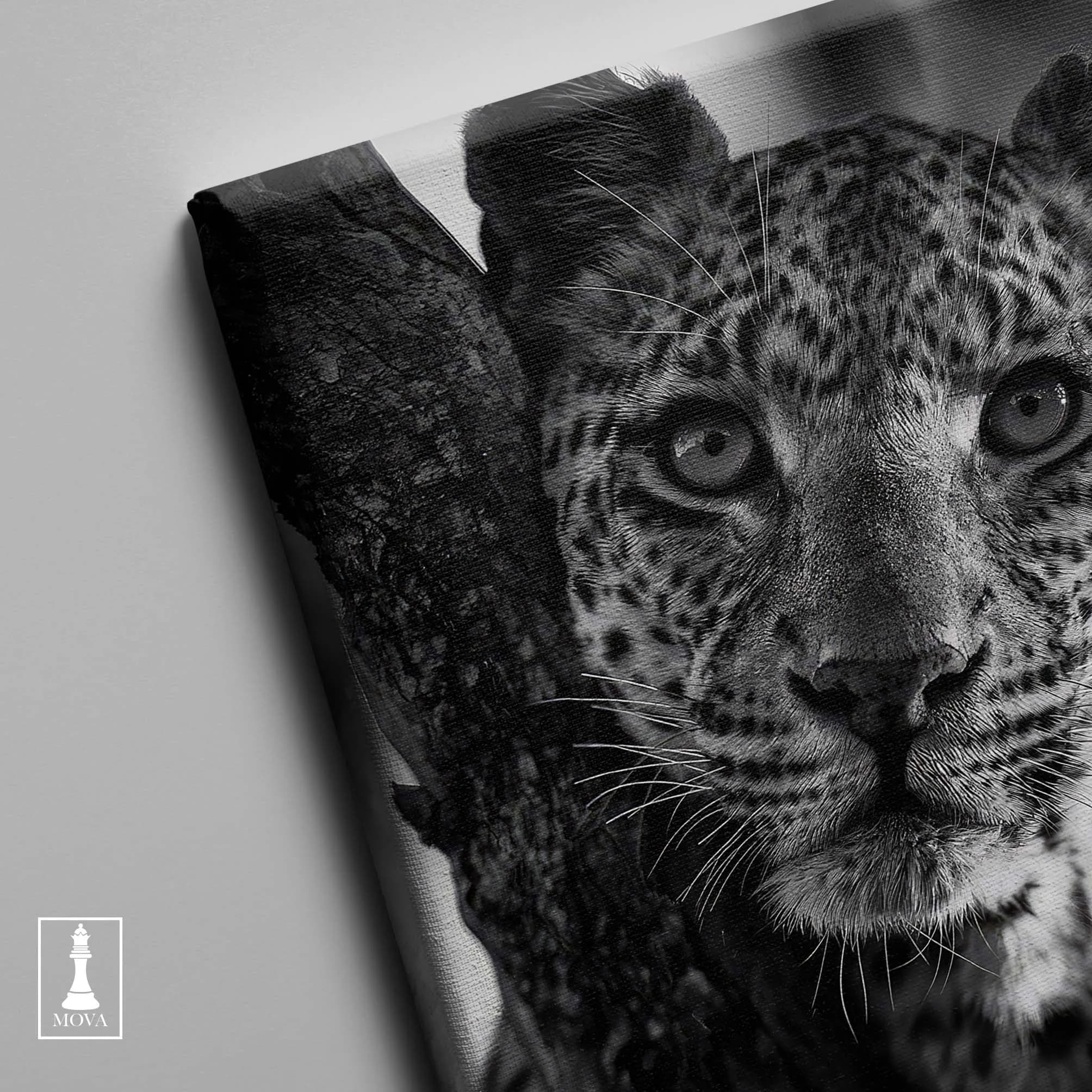 Black White Leopard artwork preview 3