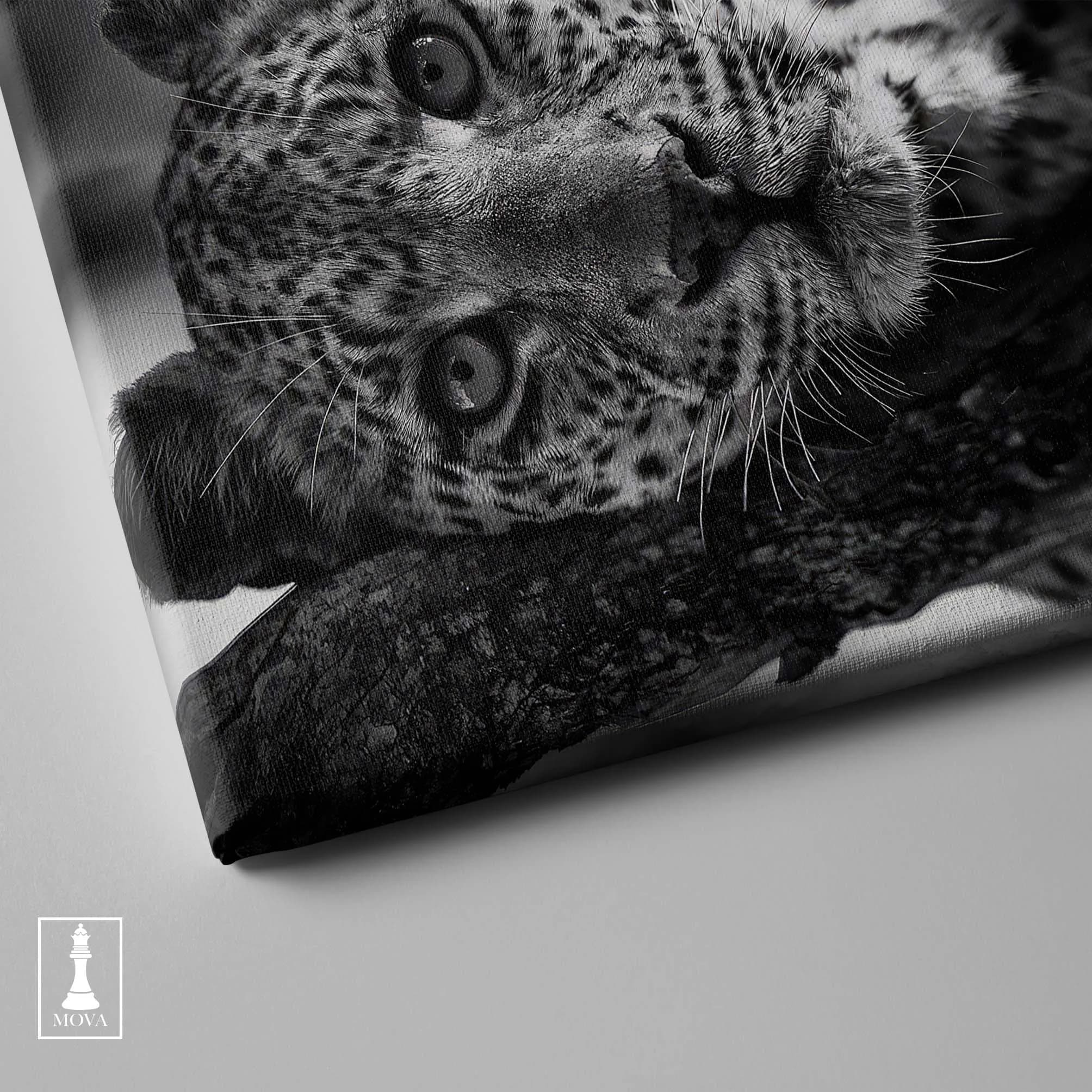 Black White Leopard artwork preview 4