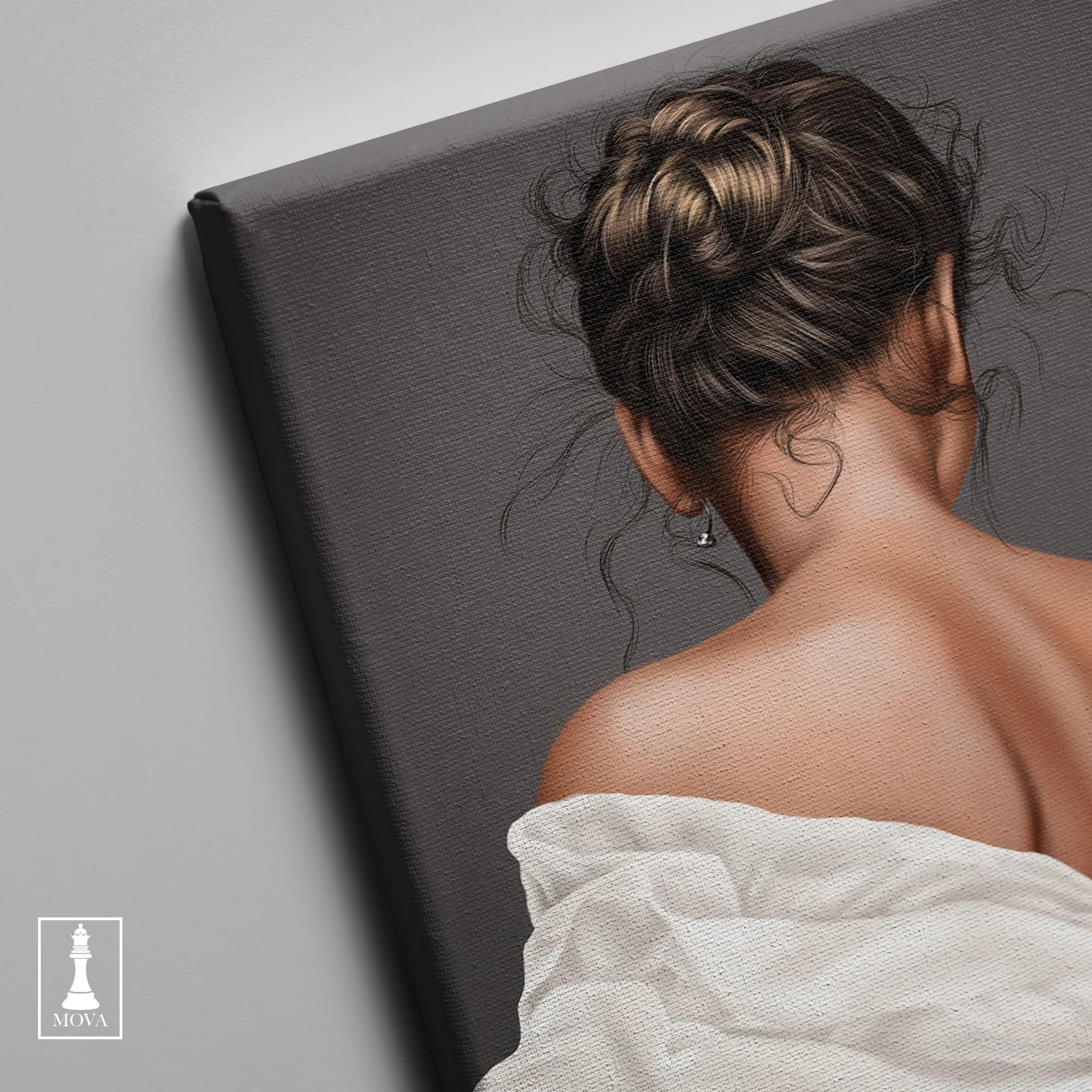 Woman White Dress 136 artwork preview 3