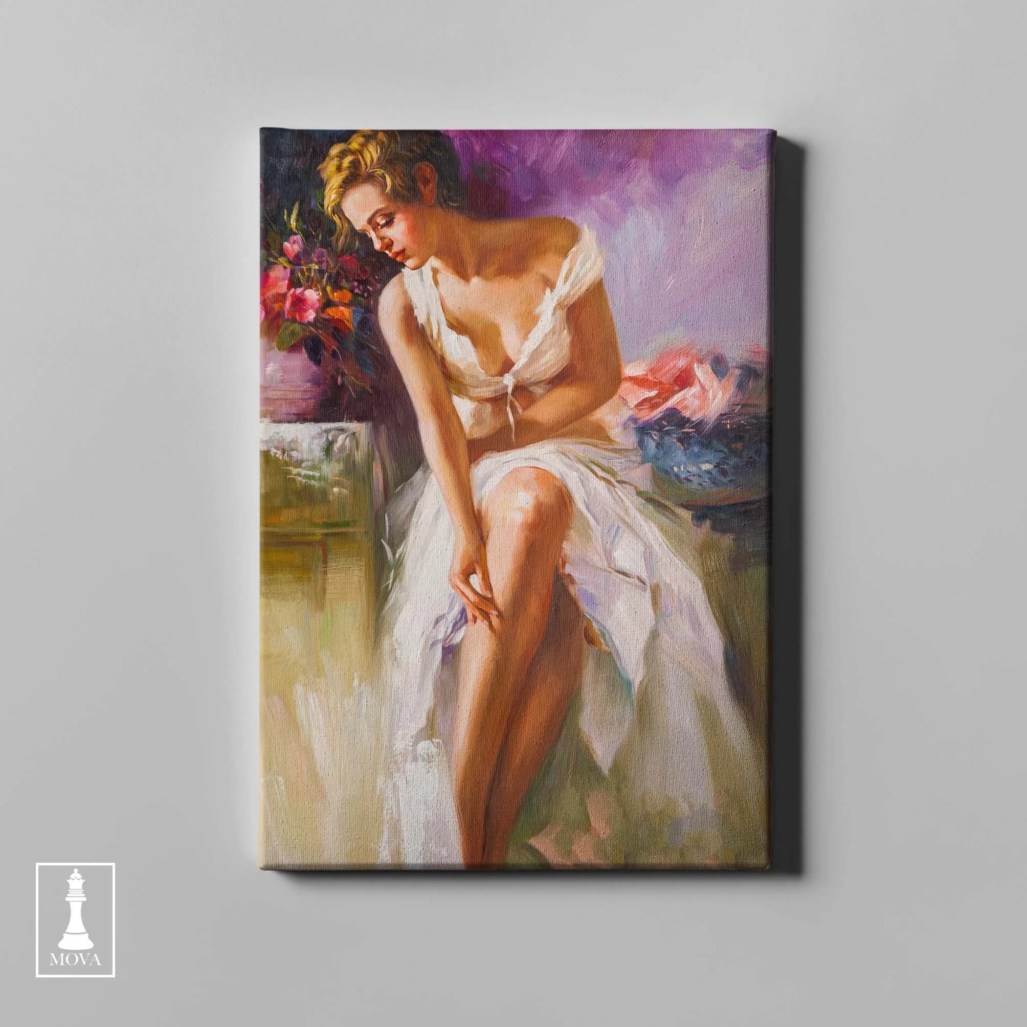 Woman White Dress 138 artwork preview 2