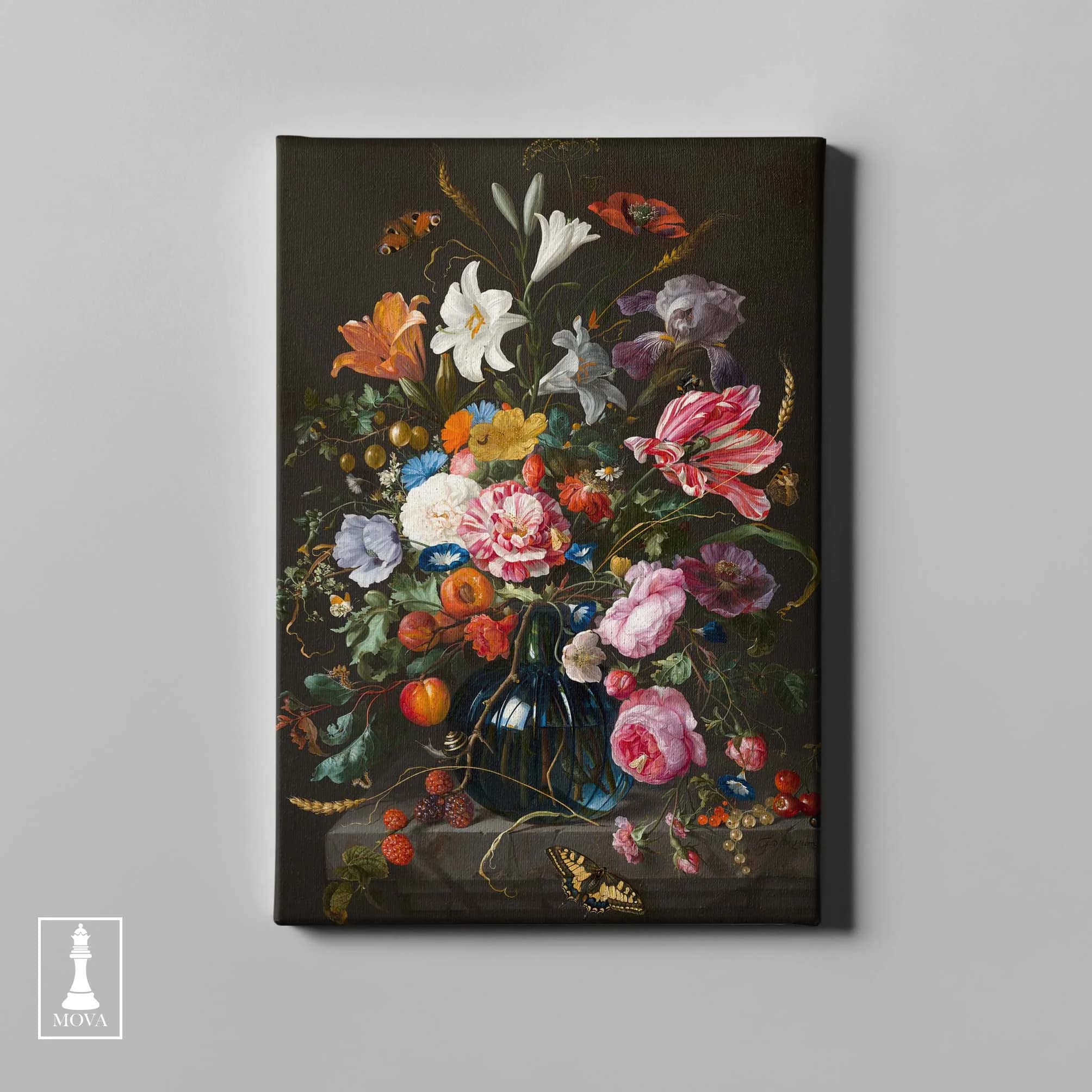 Flowers Vase Black artwork preview 2