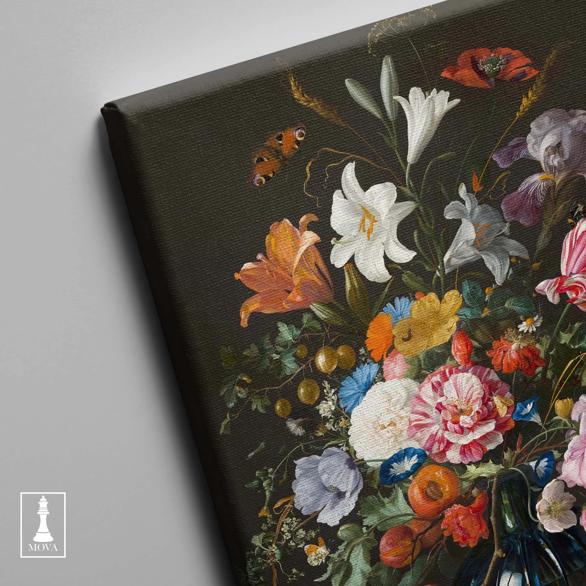 Flowers Vase Black artwork preview 3