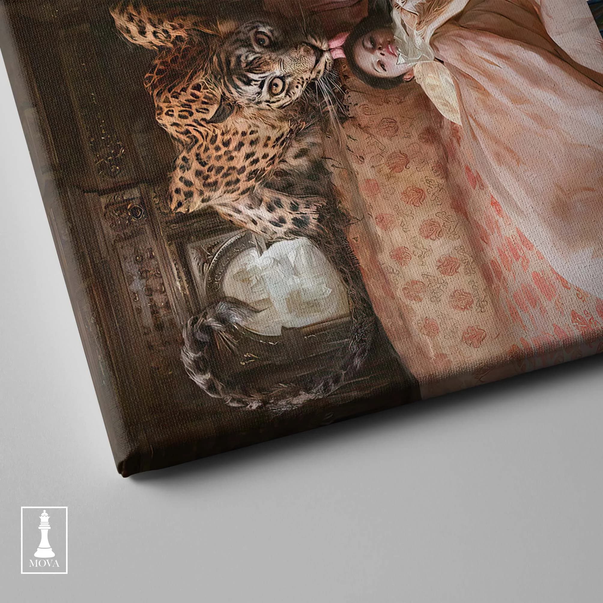 Leopard Woman Bed artwork preview 4