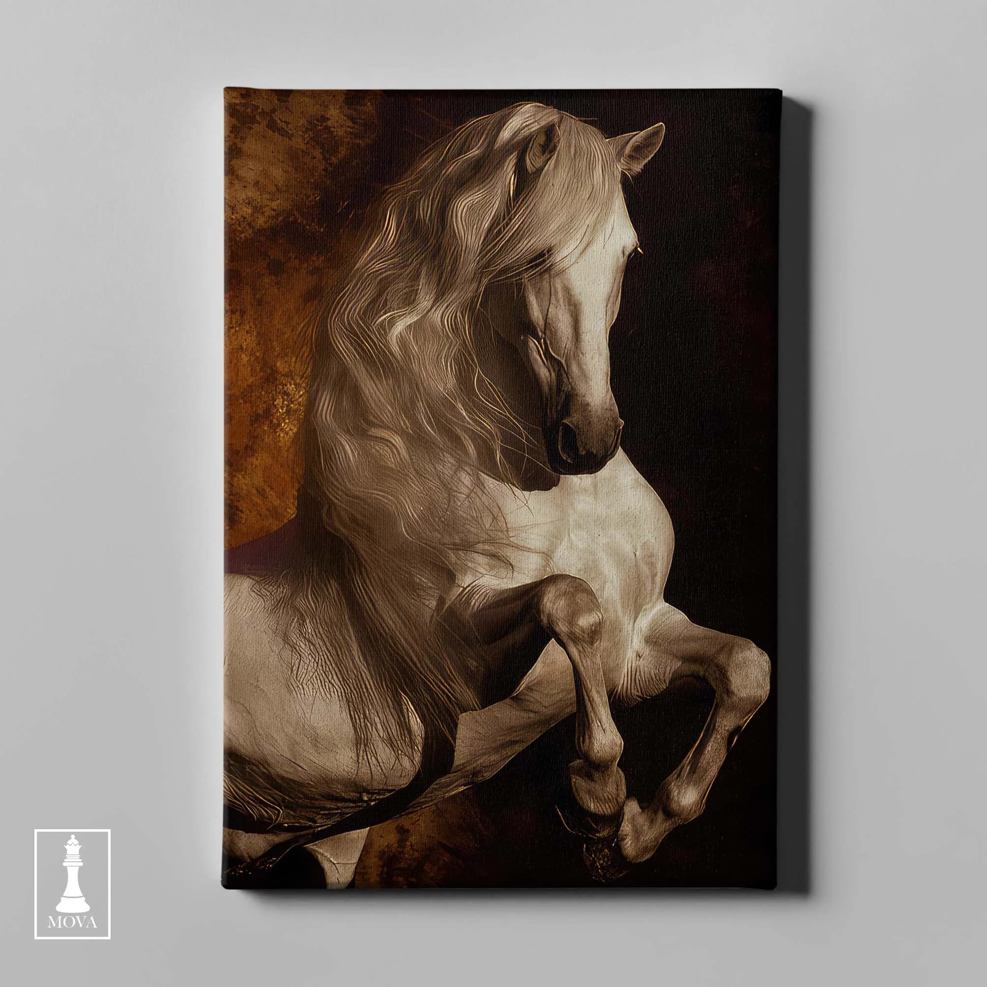 Horse Brown White artwork preview 2