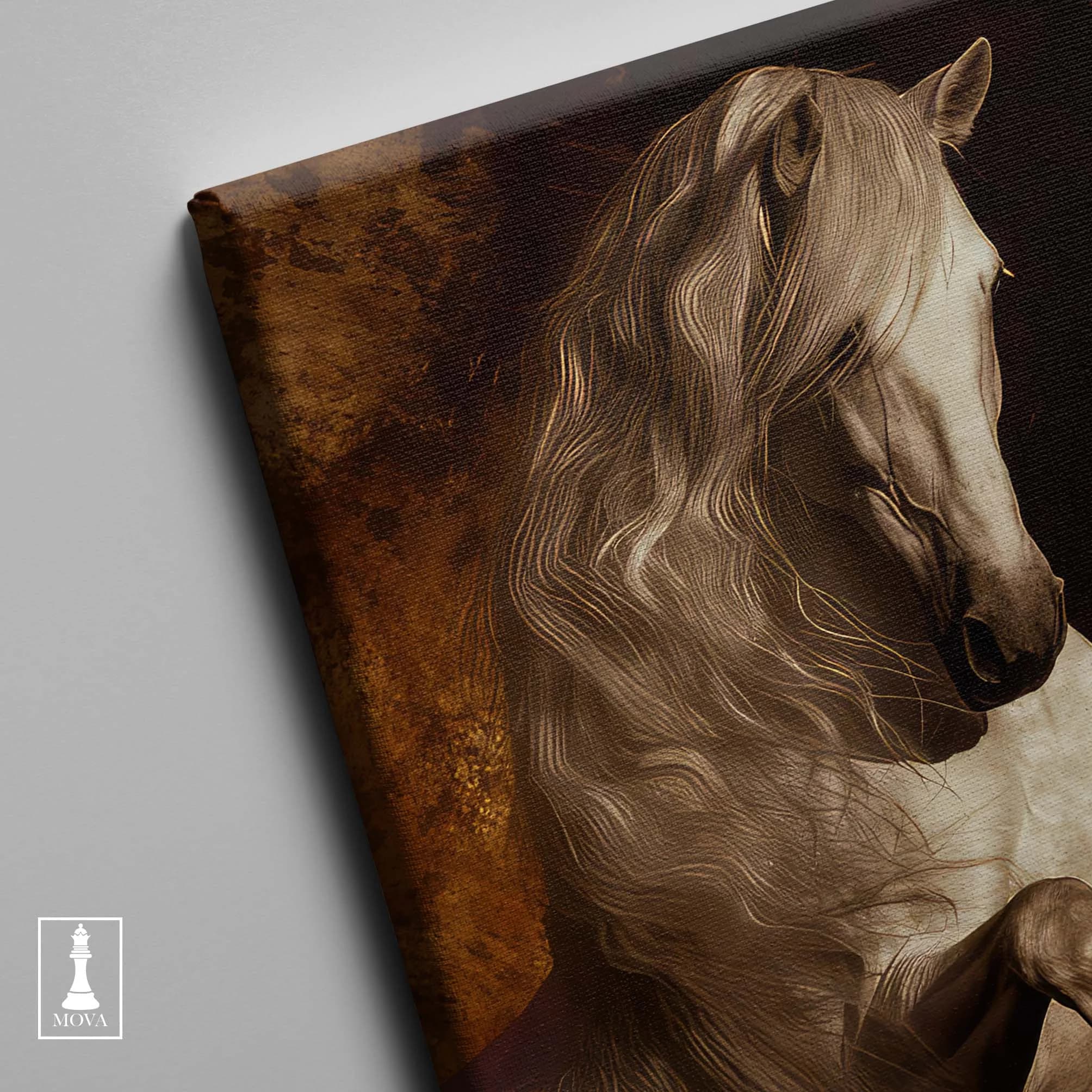 Horse Brown White artwork preview 3
