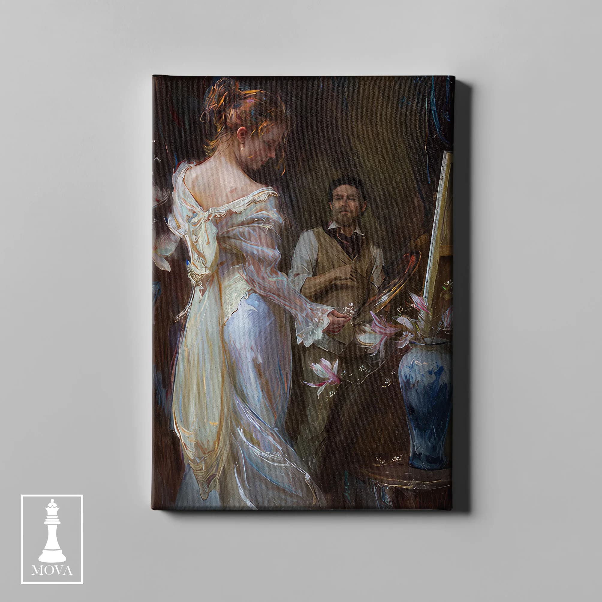Woman White Dress 143 artwork preview 2