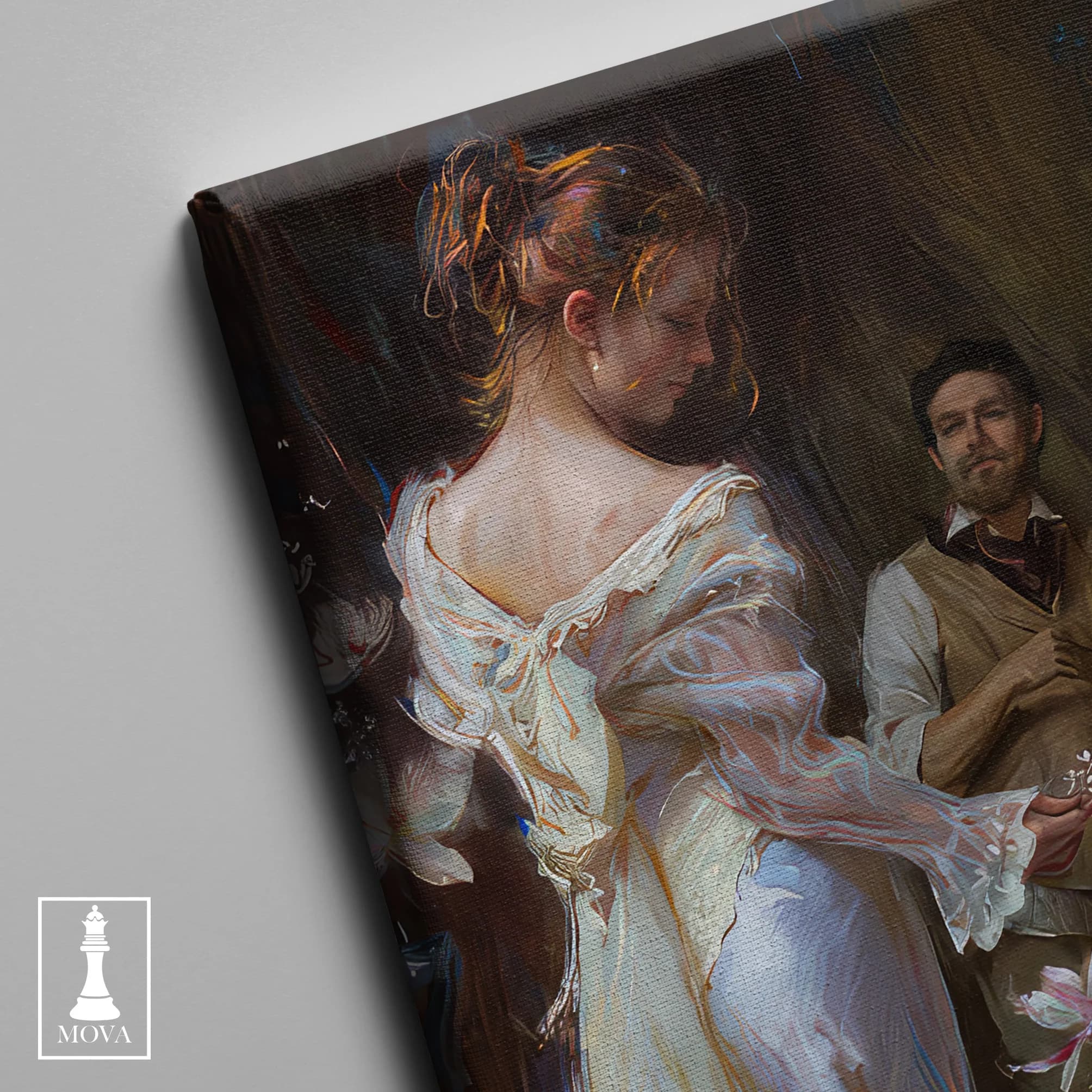 Woman White Dress 143 artwork preview 4