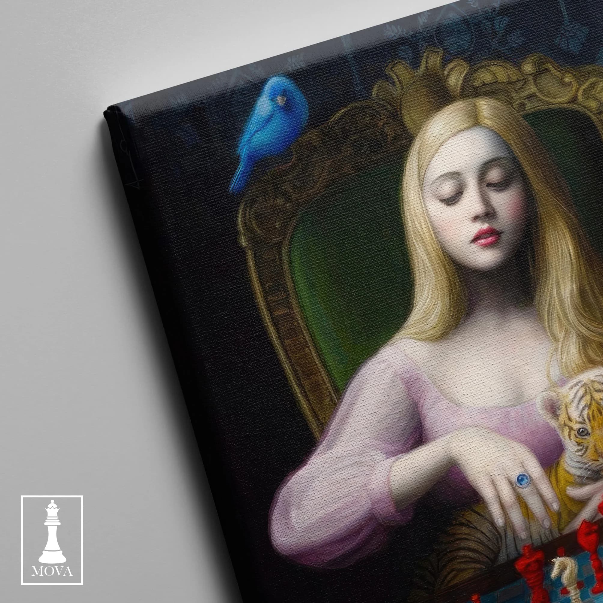 Woman Playing Chess artwork preview 2