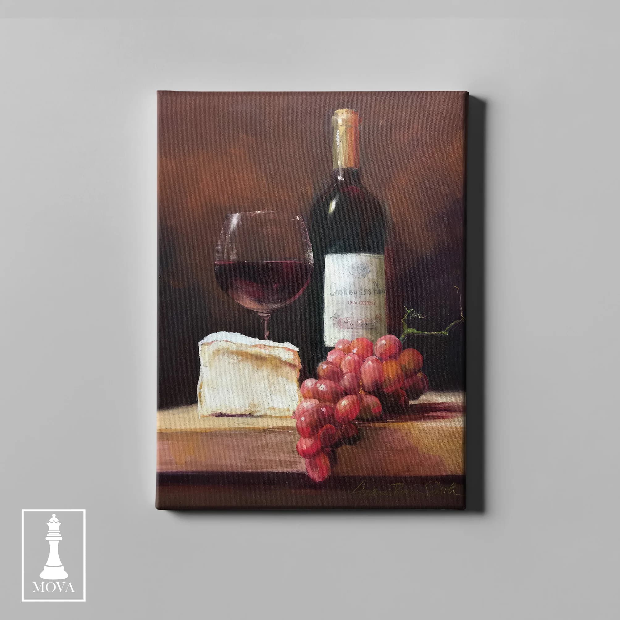 Bottle Wine Grapes artwork preview 2