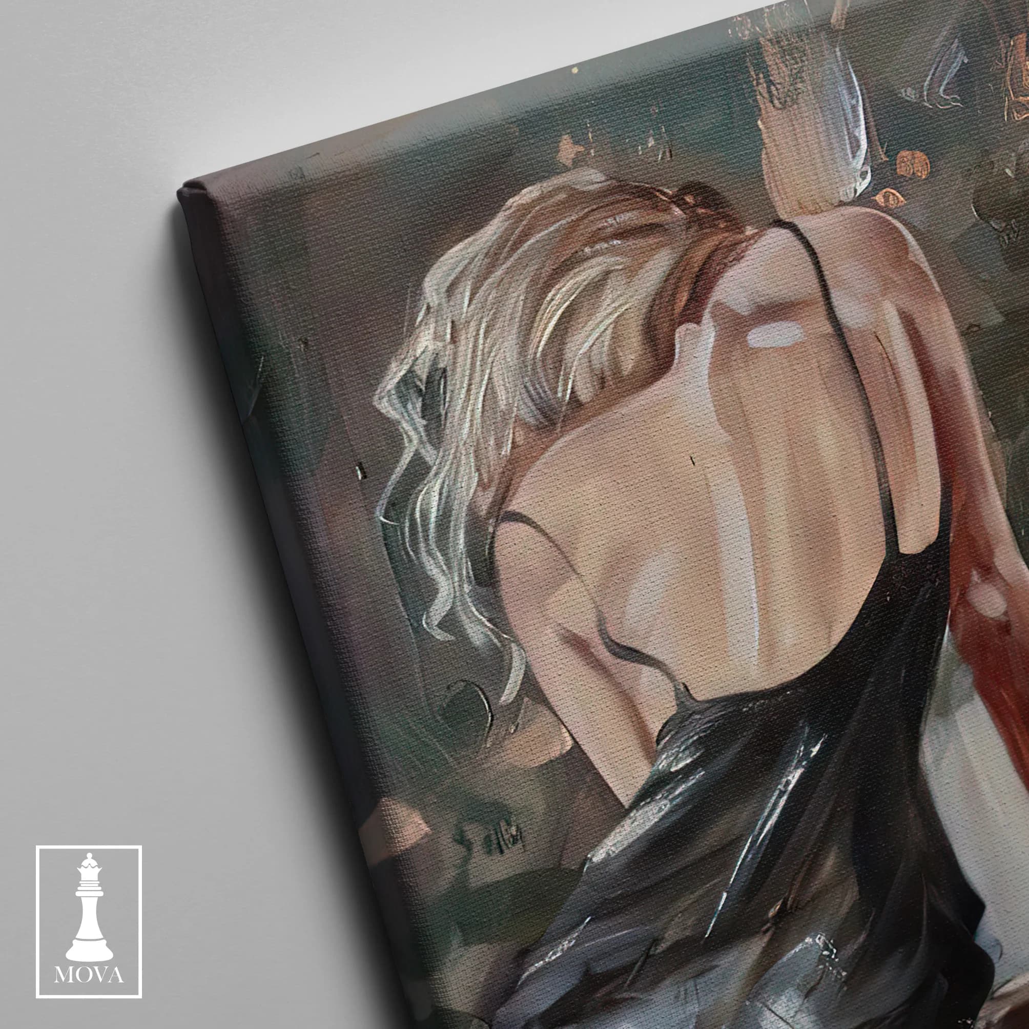 Woman Black Dress 150 artwork preview 4