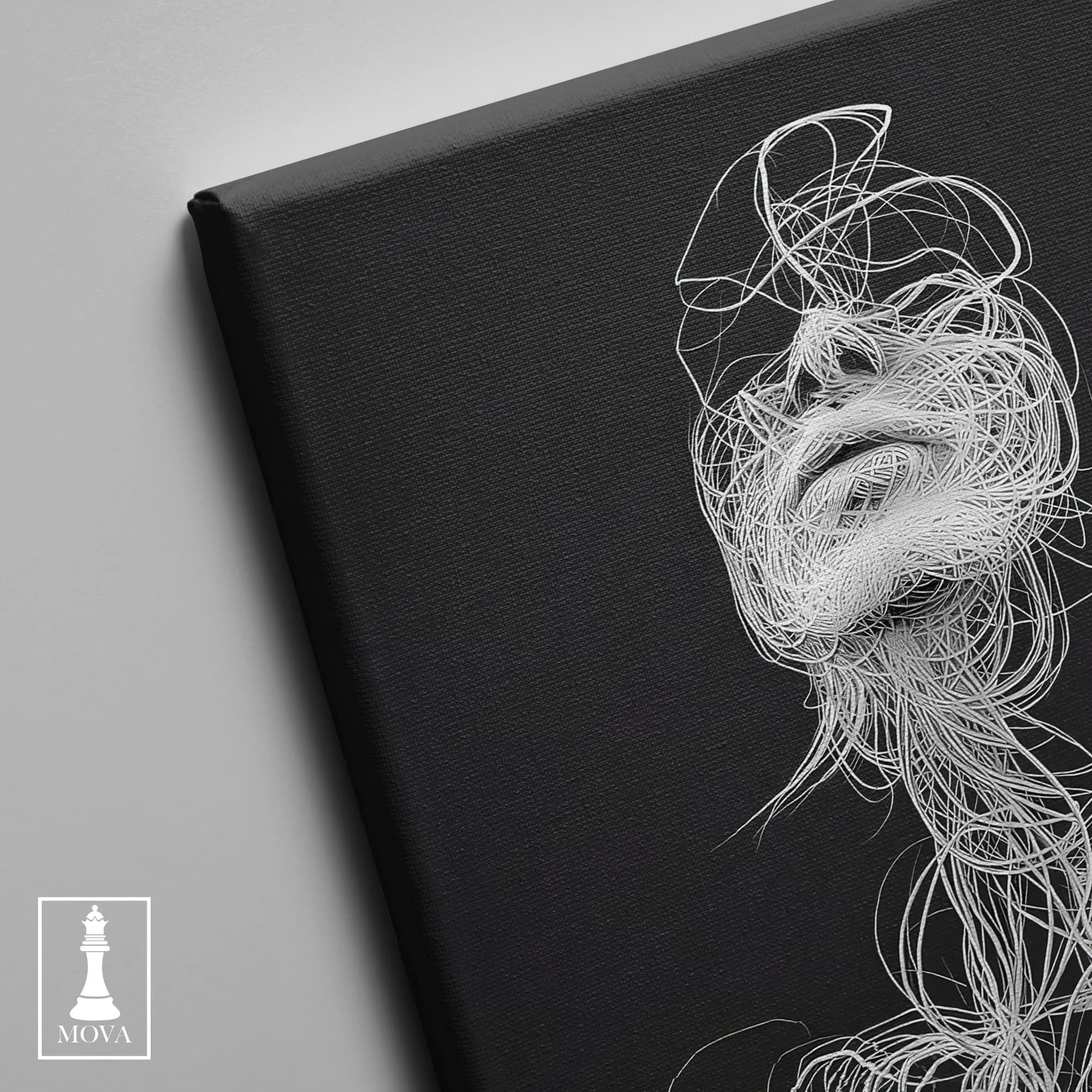Black White Drawing artwork preview 4