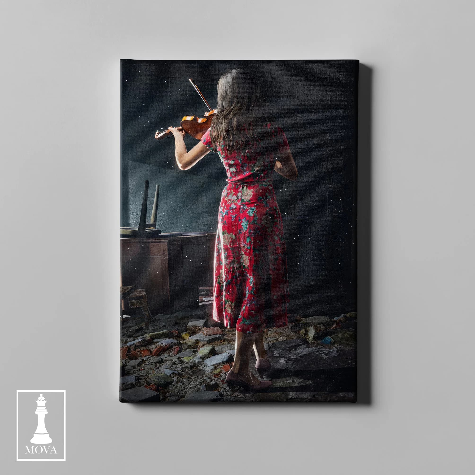 Woman Red Dress 156 artwork preview 2