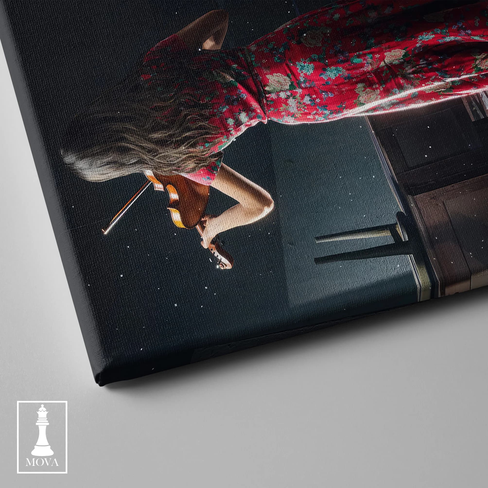 Woman Red Dress 156 artwork preview 3