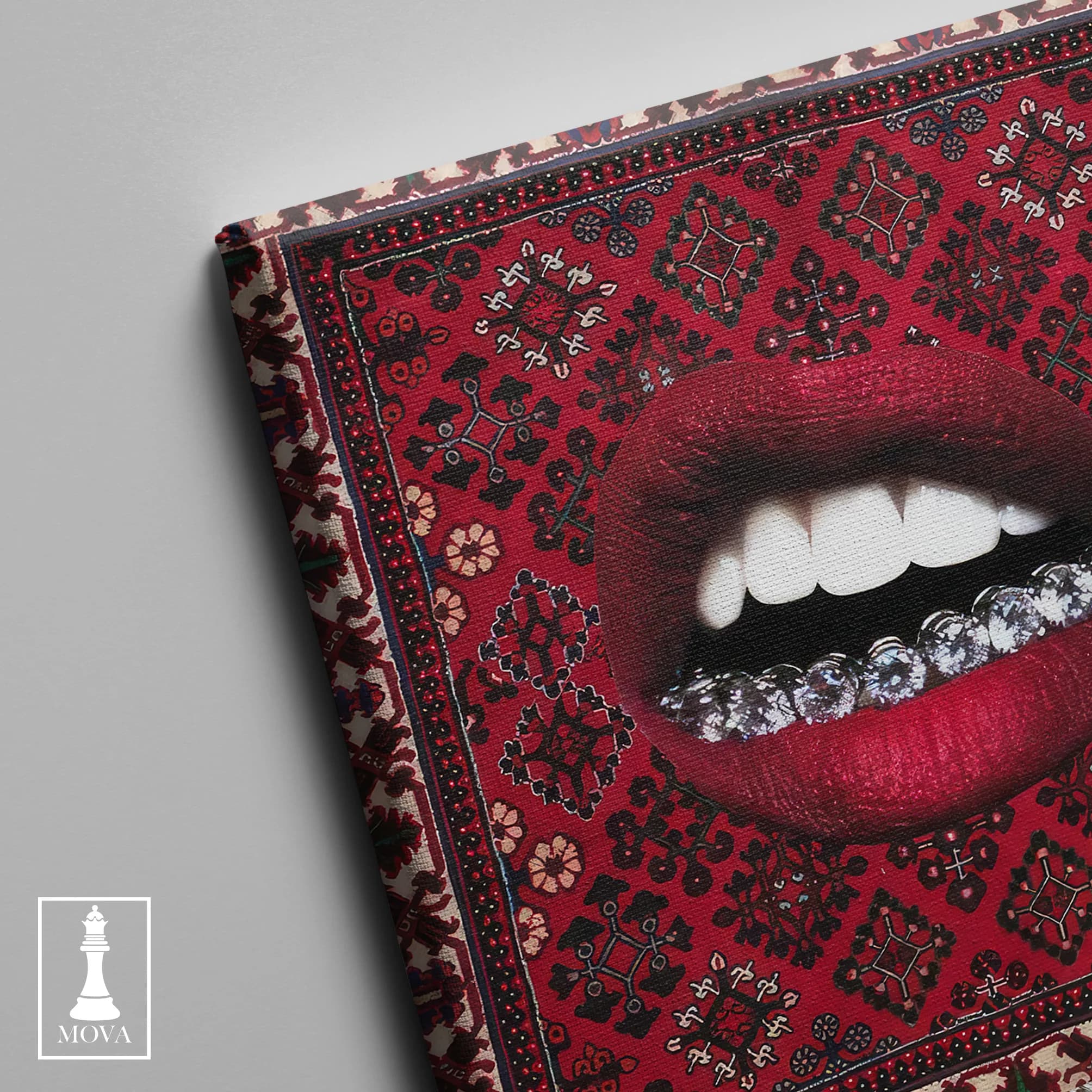 Red Black Hanging artwork preview 3