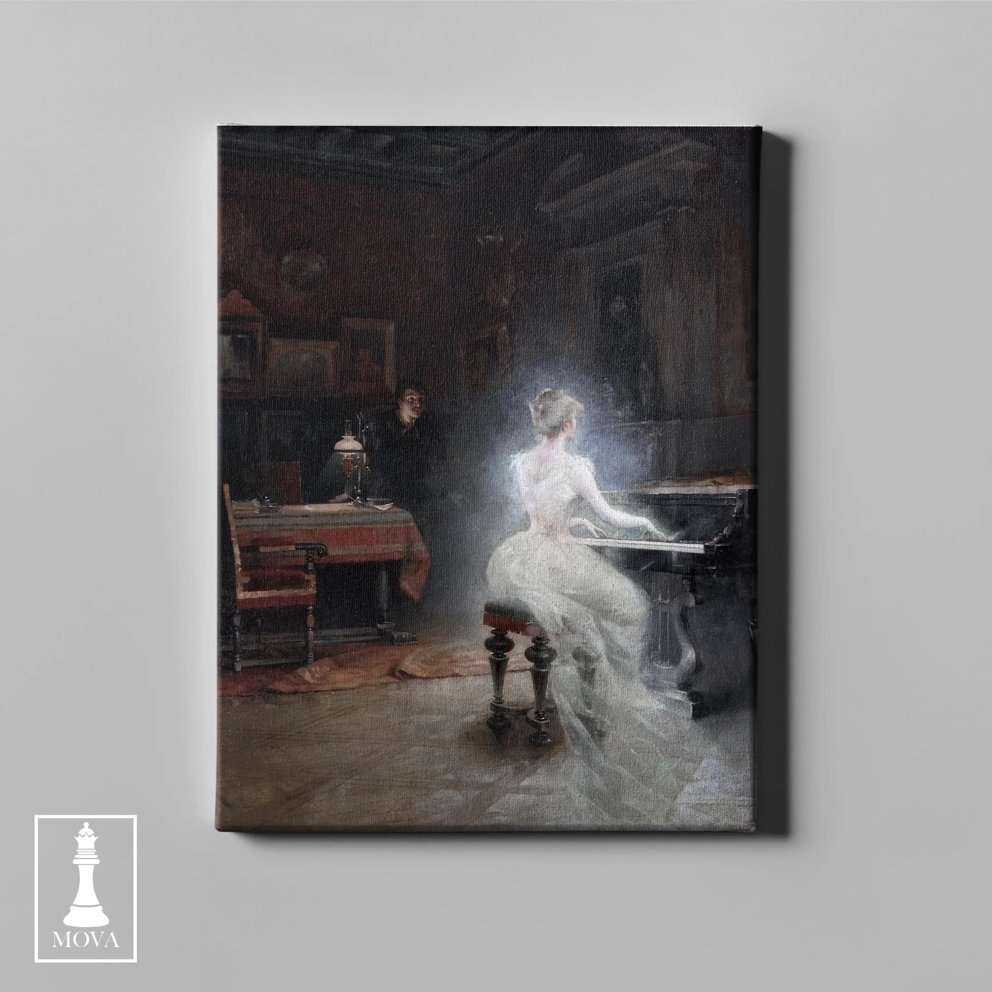 Woman White Dress 166 artwork preview 2