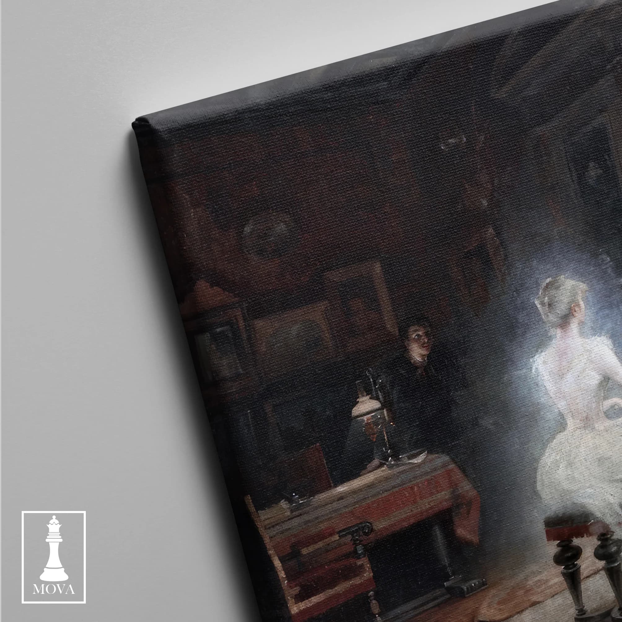 Woman White Dress 166 artwork preview 3