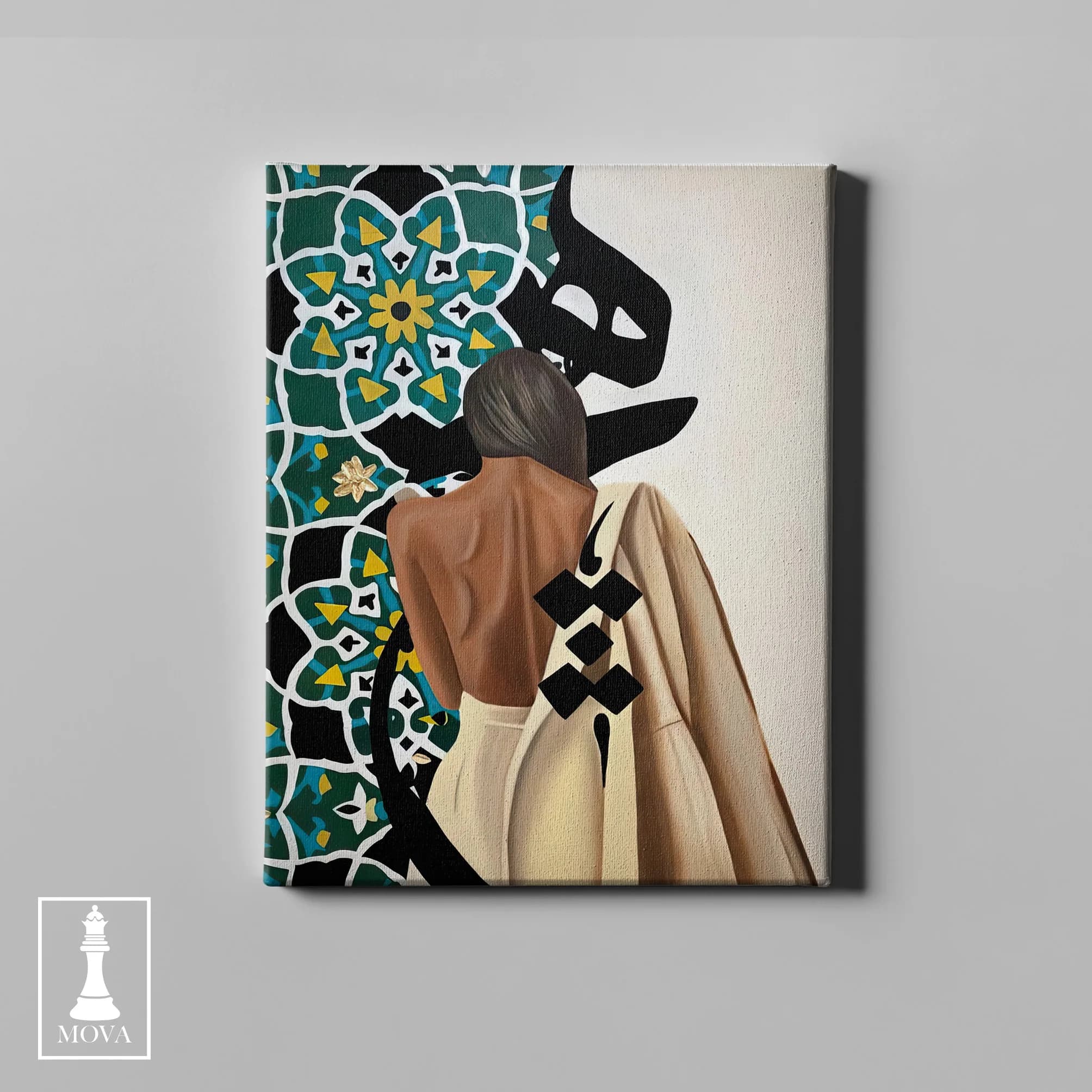 Woman White Dress 168 artwork preview 2