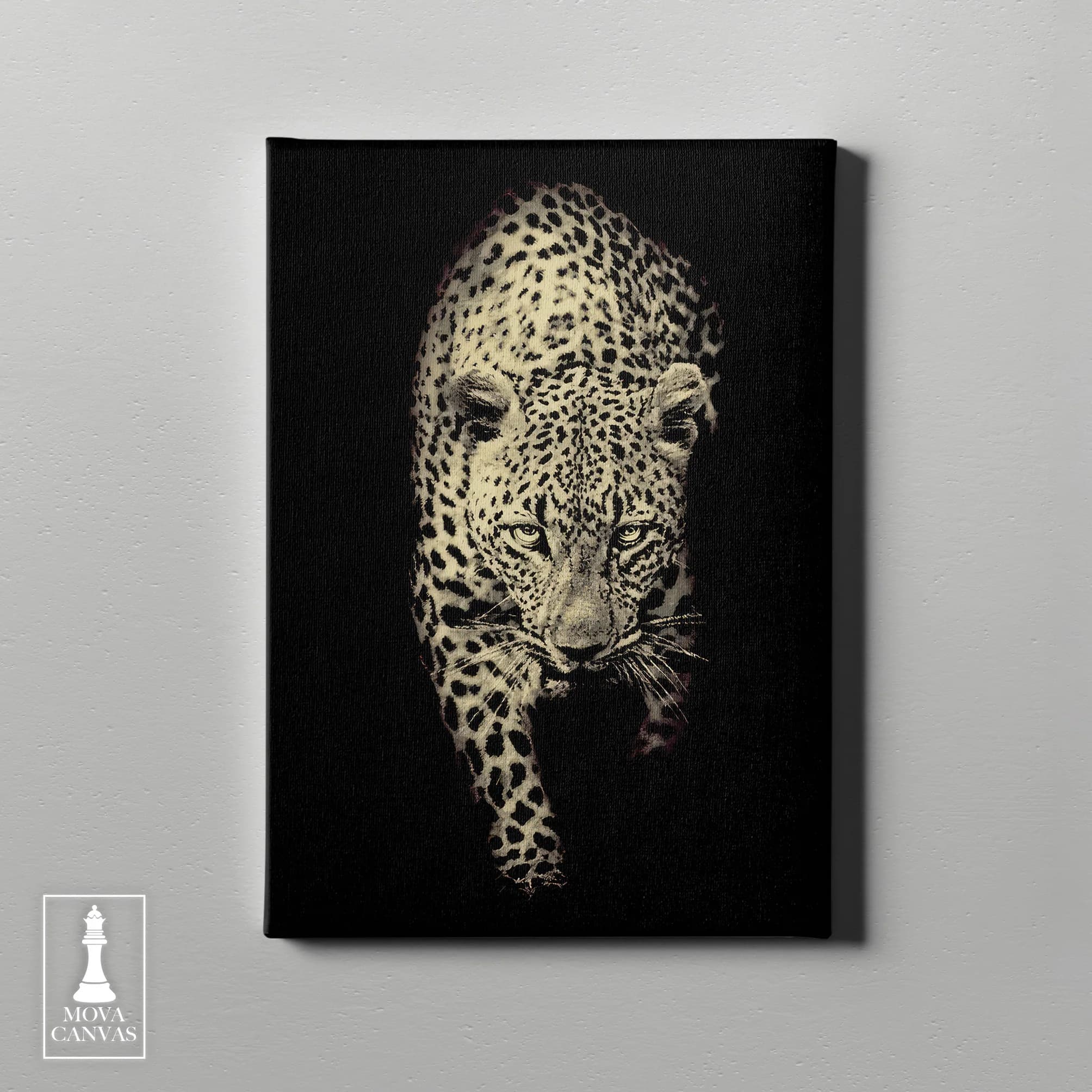 Leopard Black Background artwork preview 2