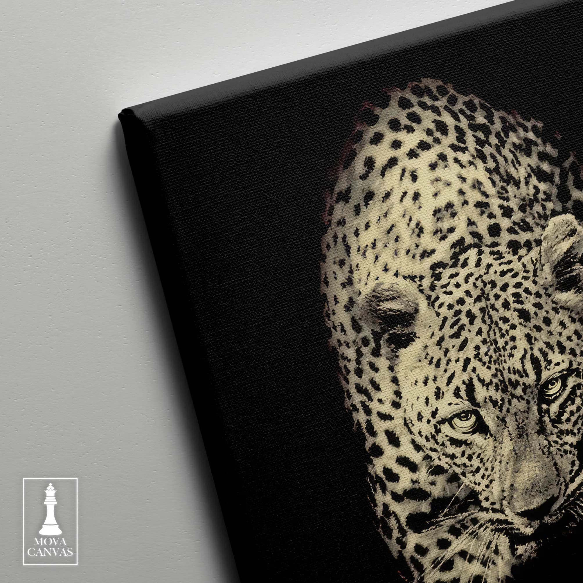 Leopard Black Background artwork preview 4