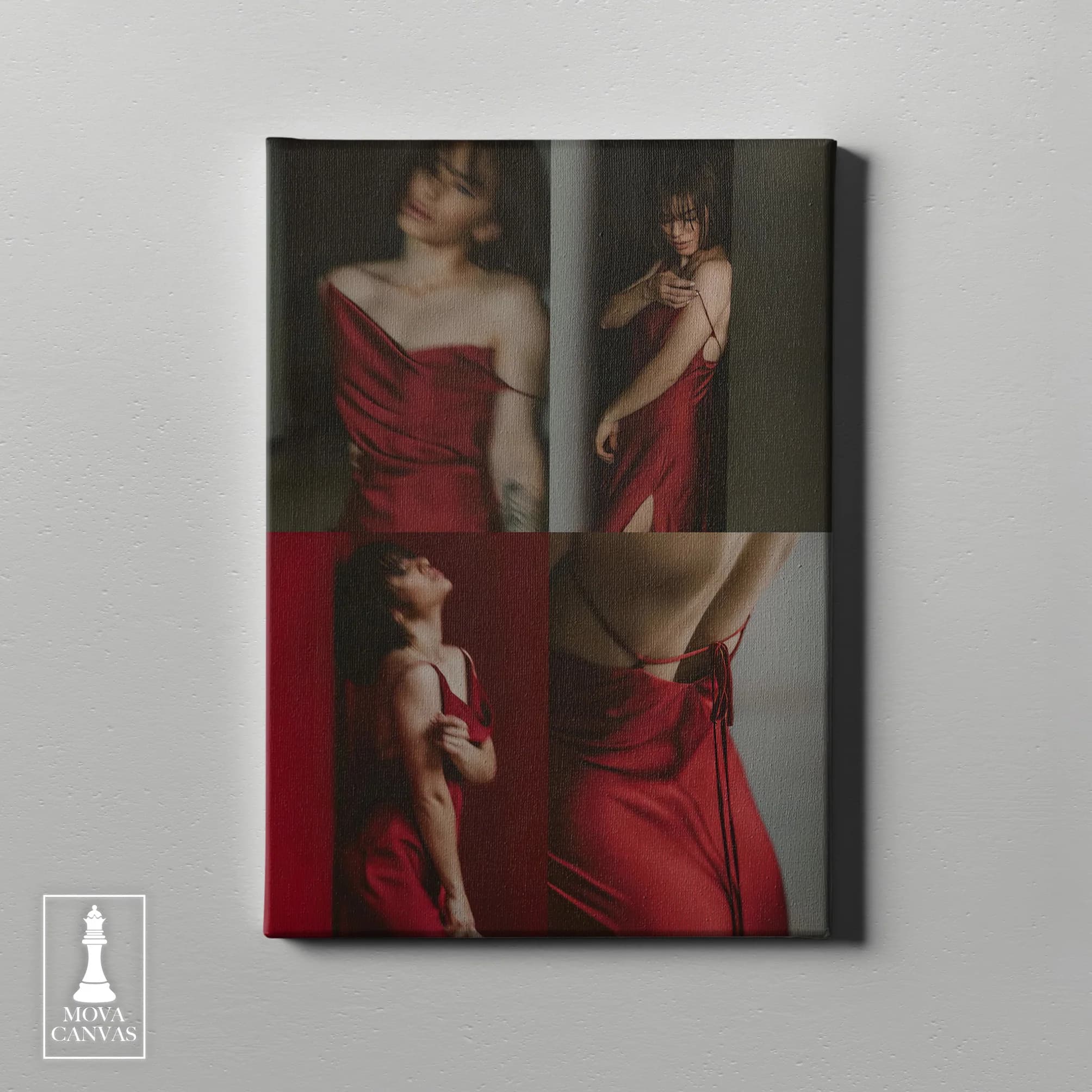 Woman Red Dress 235 artwork preview 4
