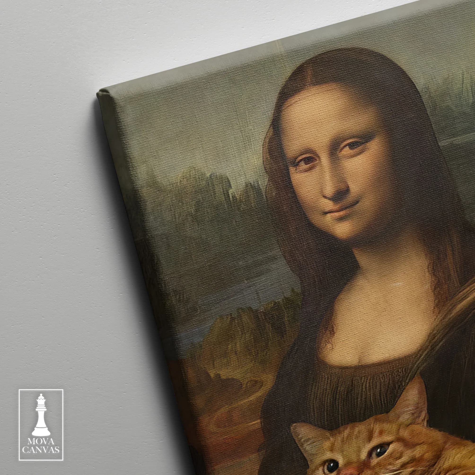 Woman Holding Cat artwork preview 4