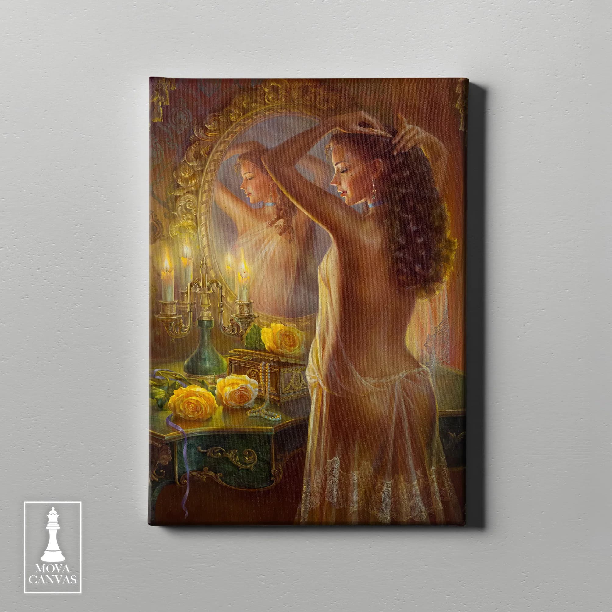 Woman White Dress 261 artwork preview 4