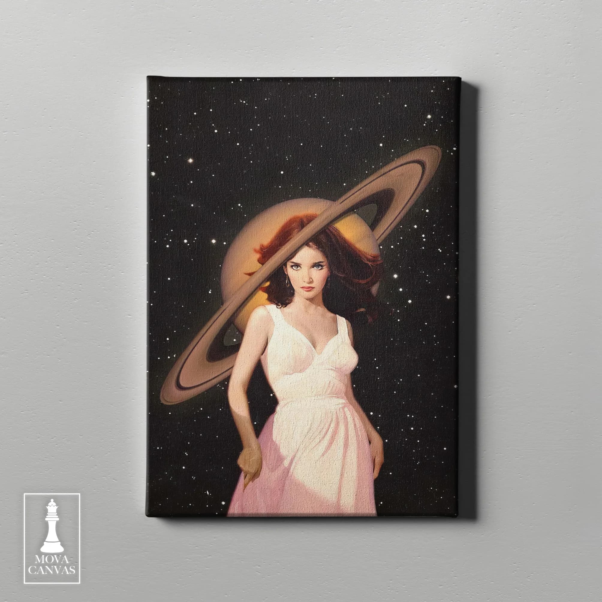 Woman Pink Dress artwork preview 4