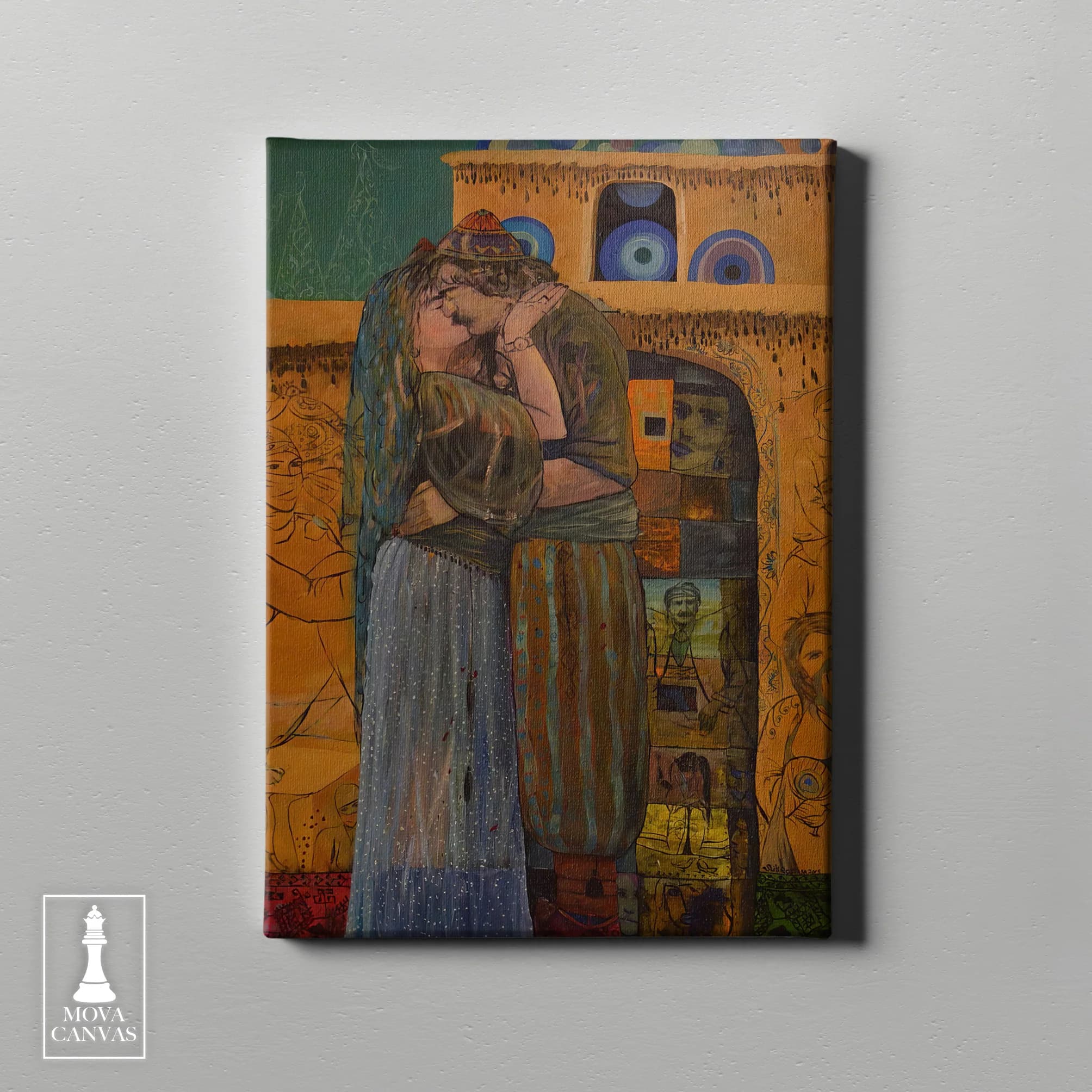 Woman Blue Dress 280 artwork preview 2