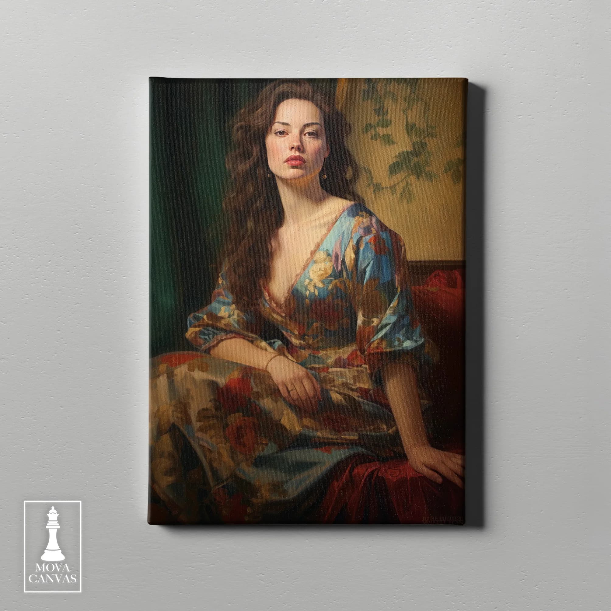 Woman Blue Dress 282 artwork preview 2