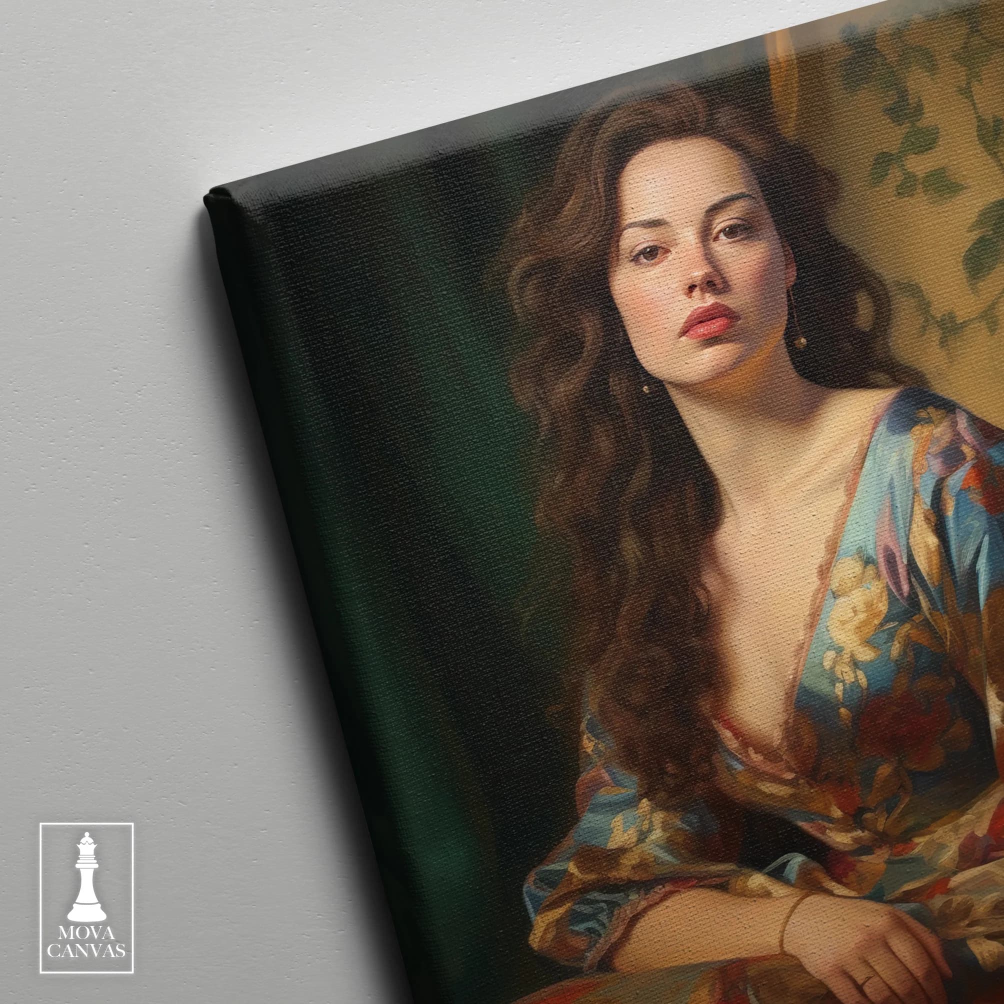 Woman Blue Dress 282 artwork preview 4