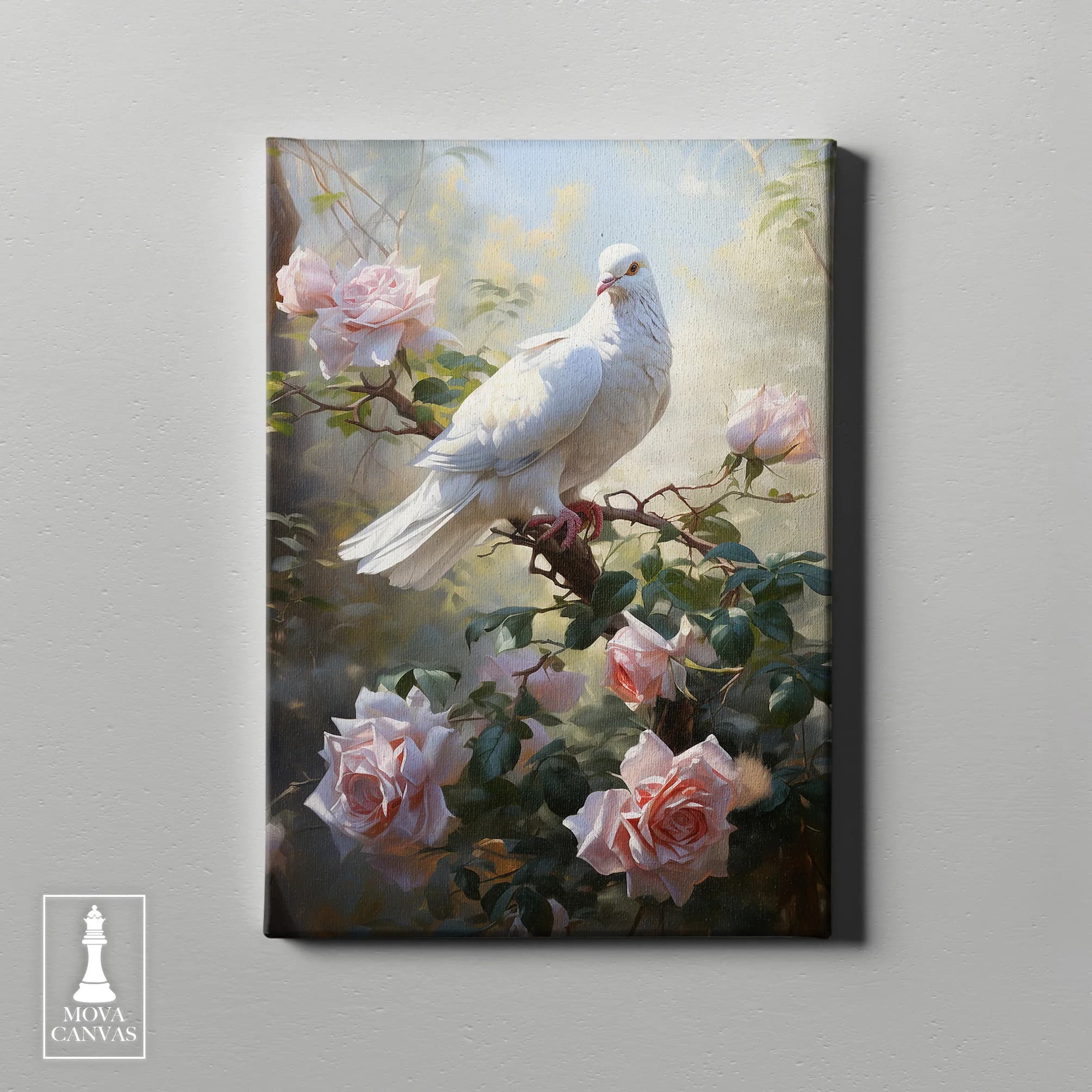 White Bird Perched artwork preview 2
