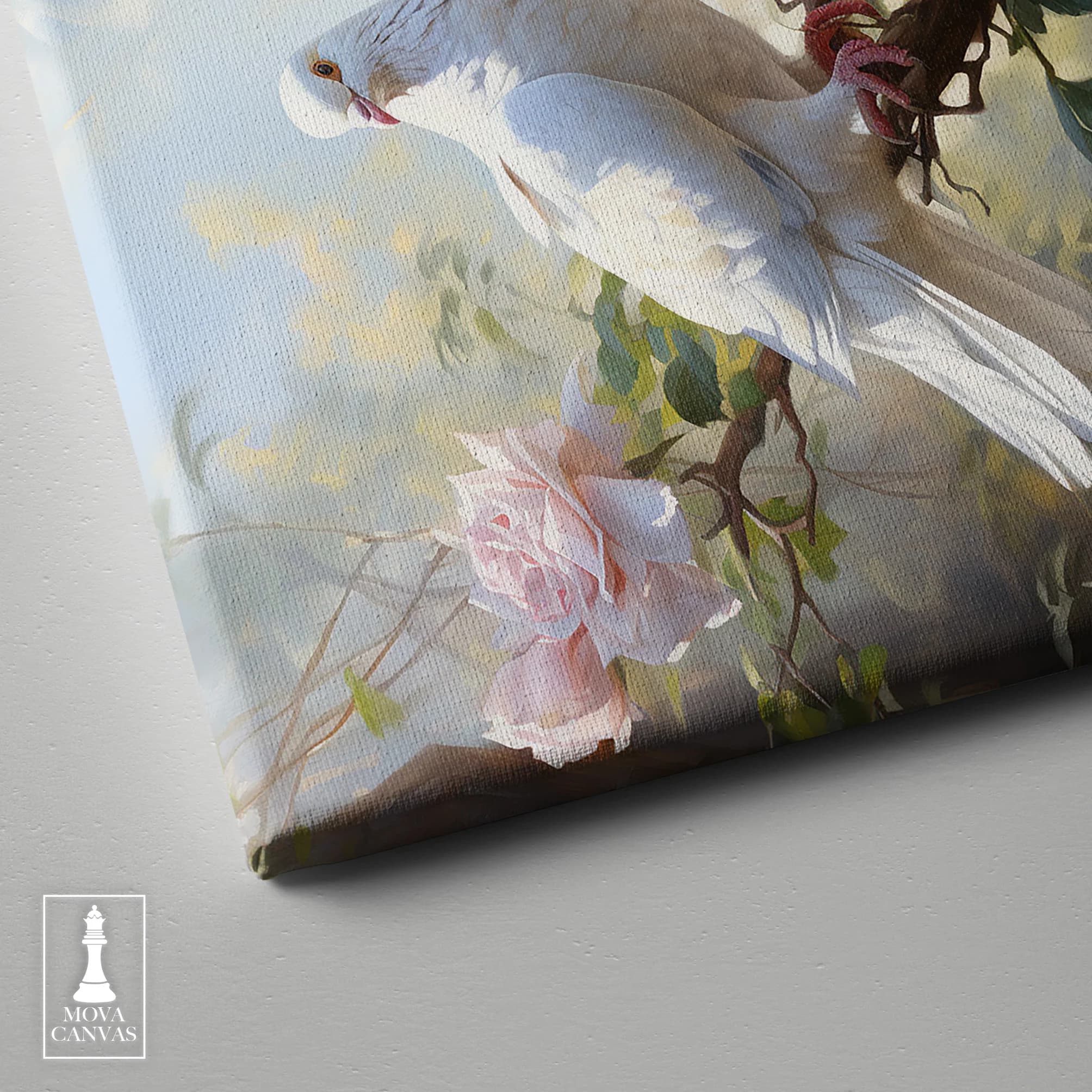 White Bird Perched artwork preview 3
