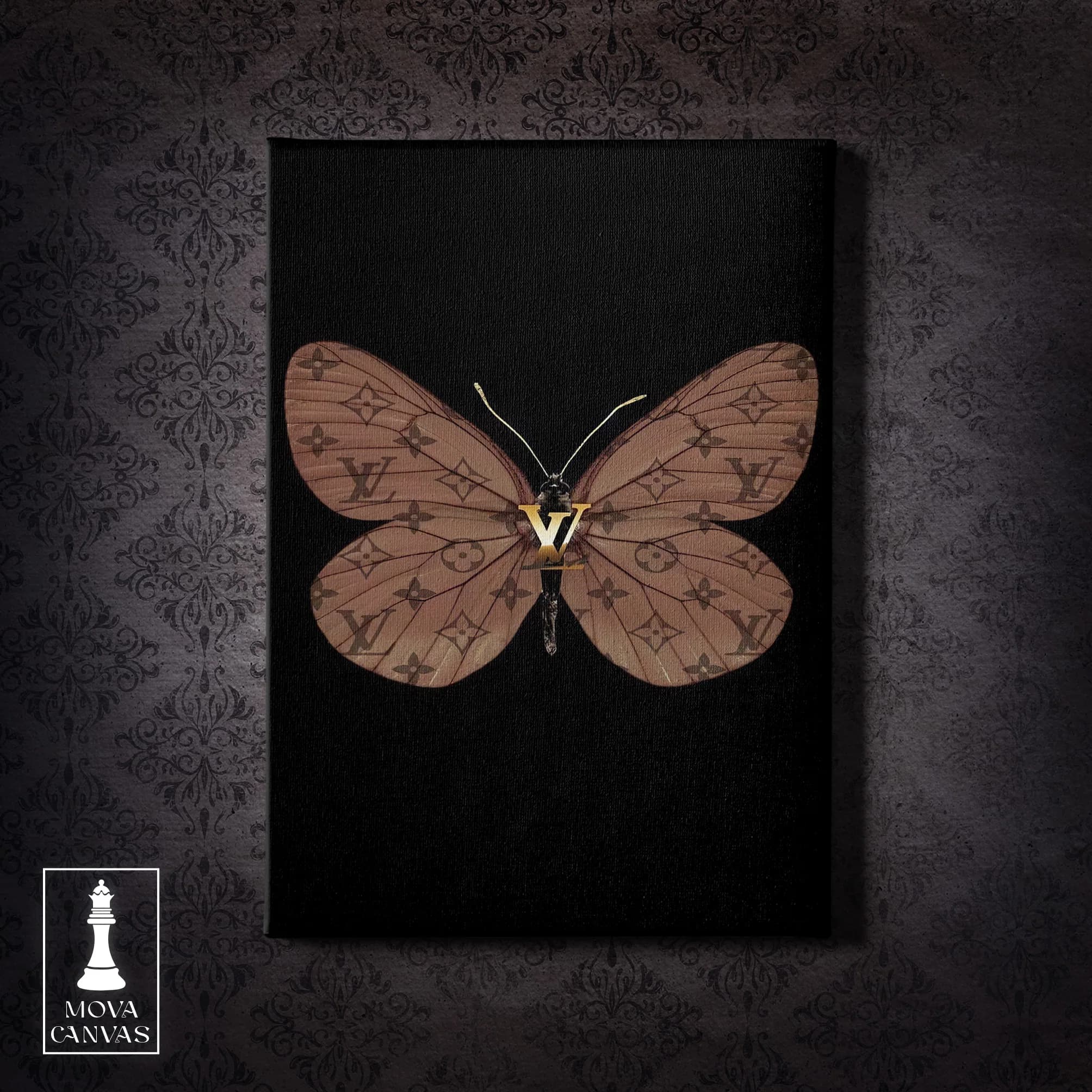 Butterfly Black Background artwork preview 2