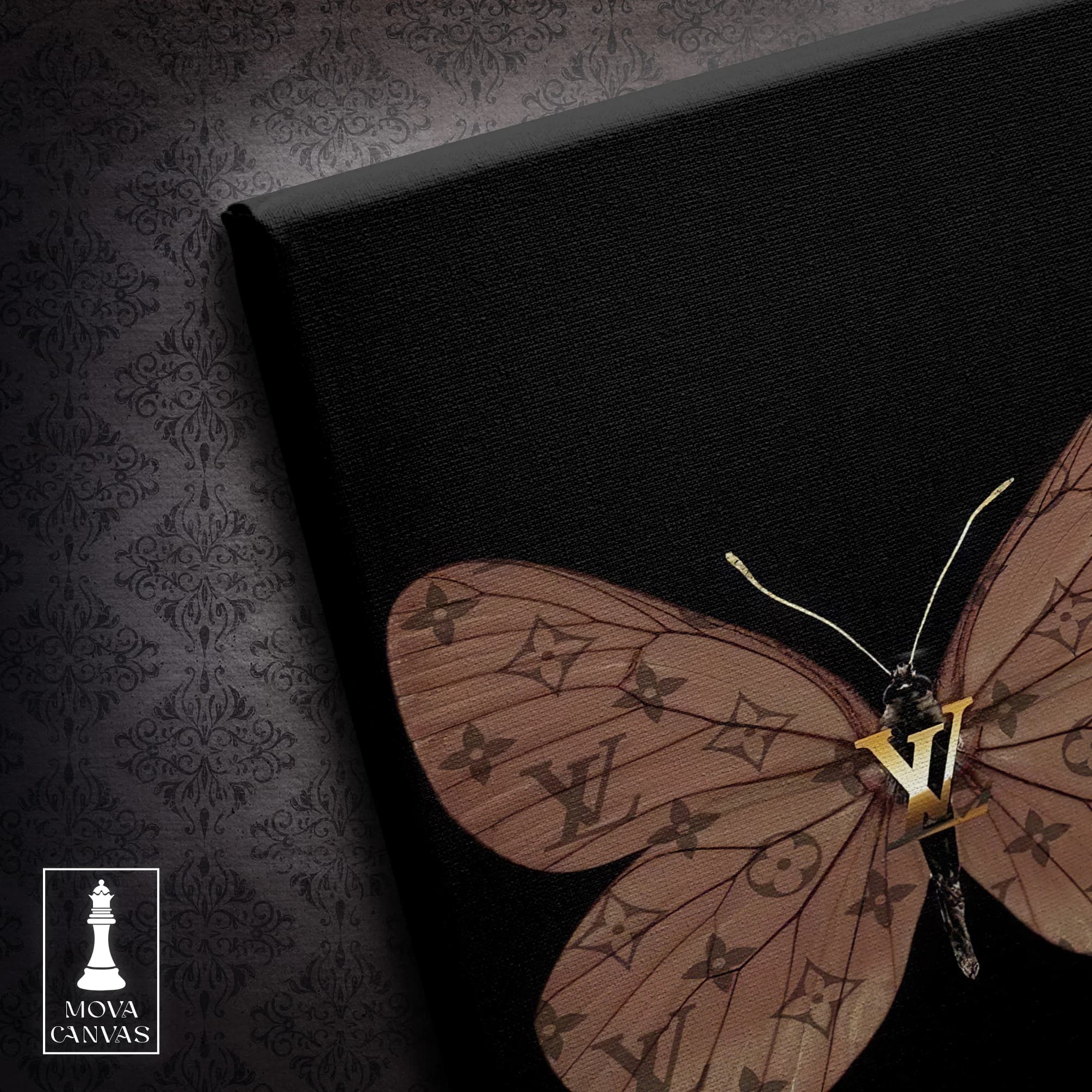 Butterfly Black Background artwork preview 3