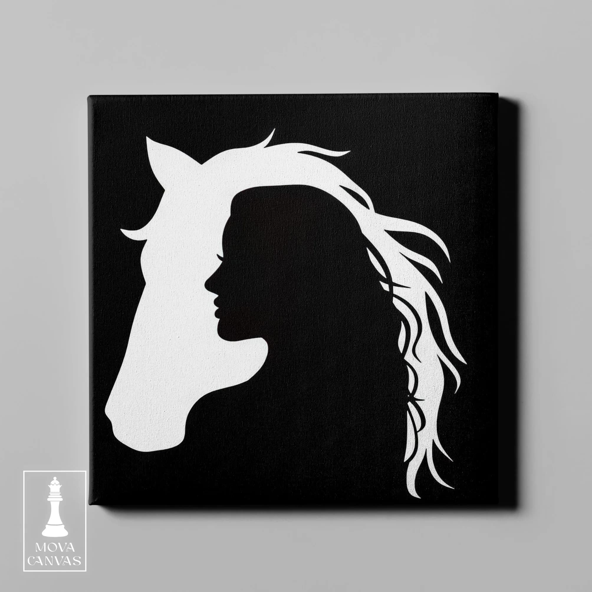 Black White Silhouette artwork preview 4