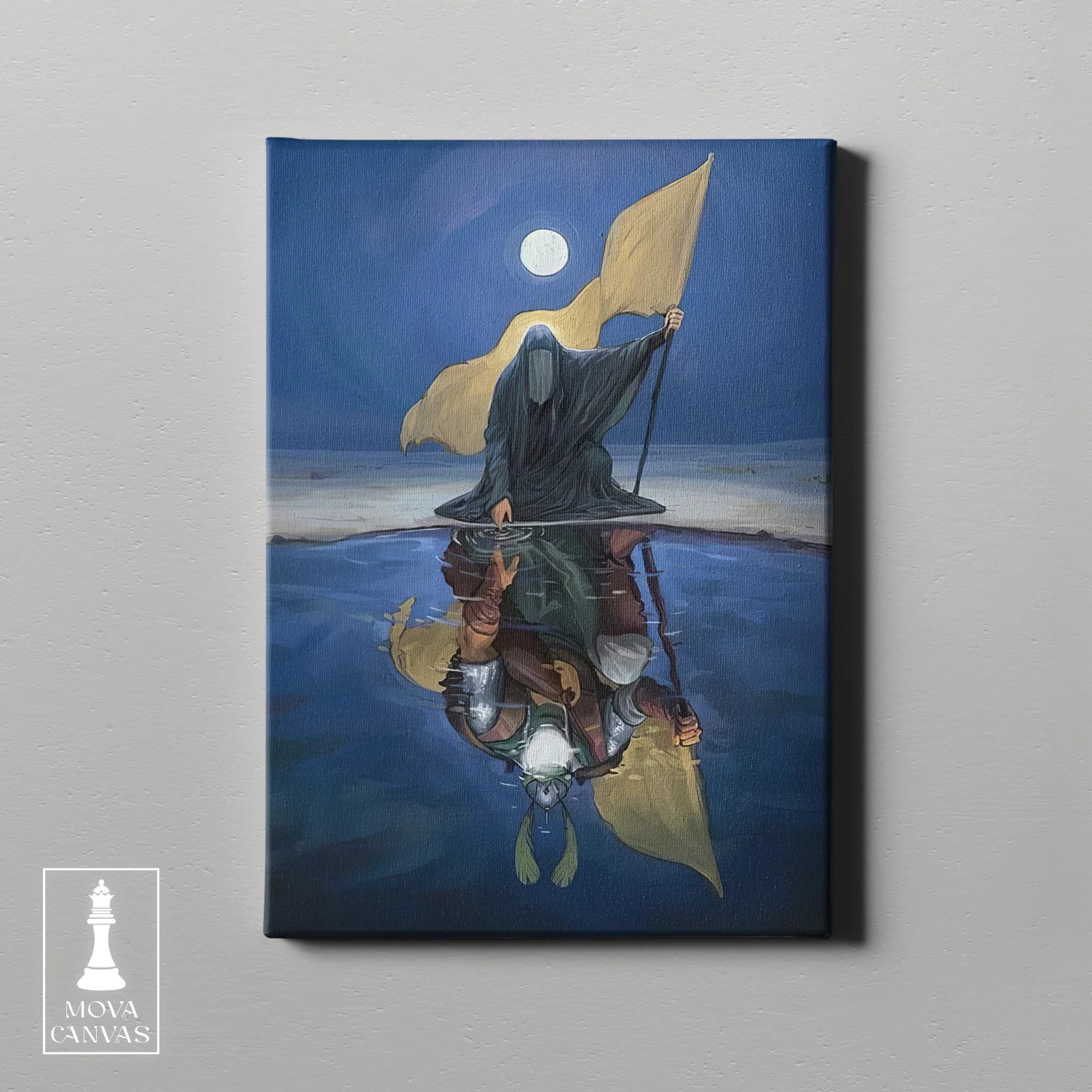 Man Boat Moon artwork preview 2