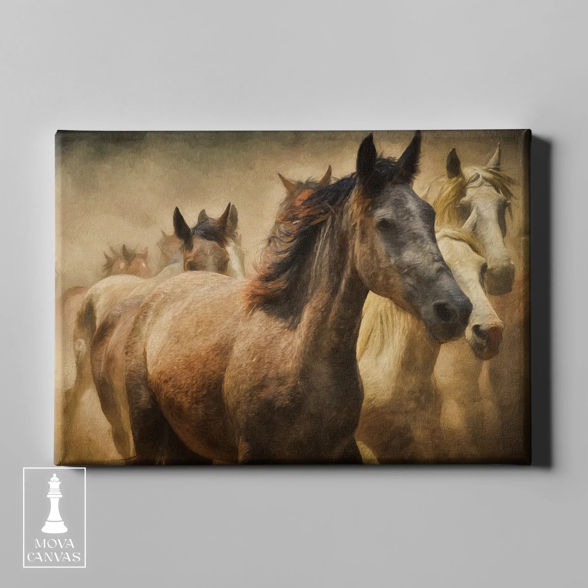Group Horses Running artwork preview 2