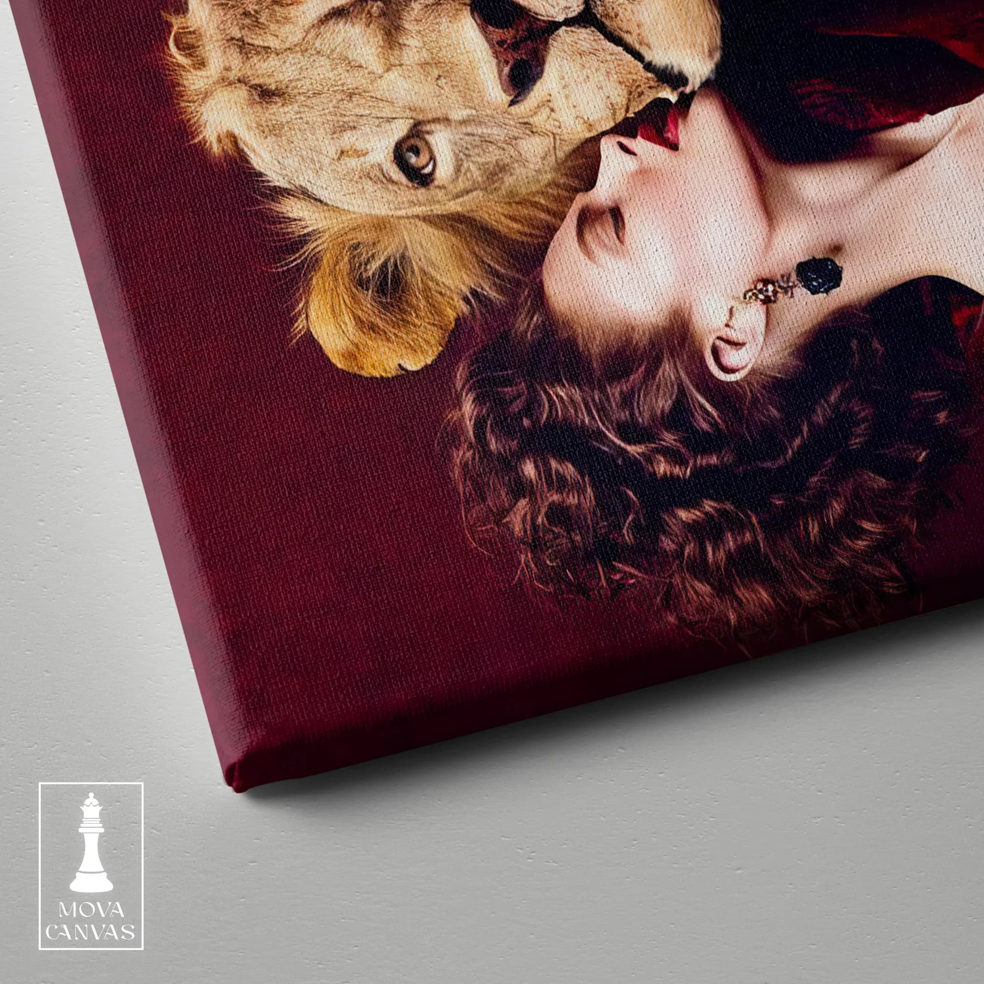 Woman Kissing Lion artwork preview 3