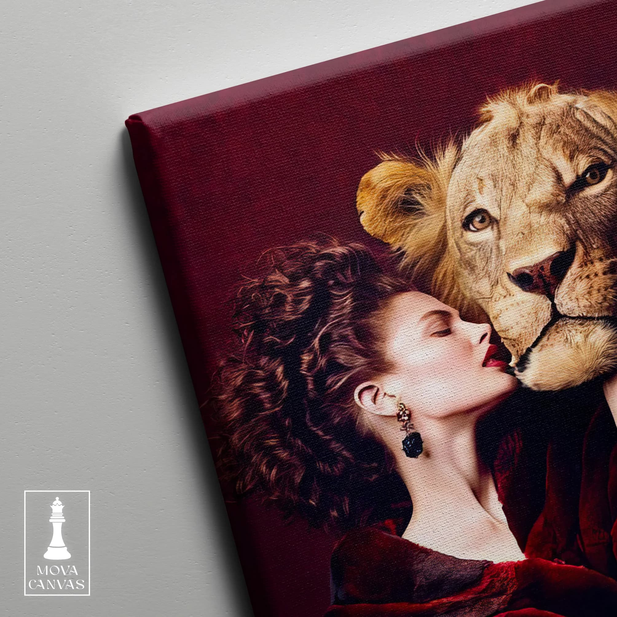 Woman Kissing Lion artwork preview 4