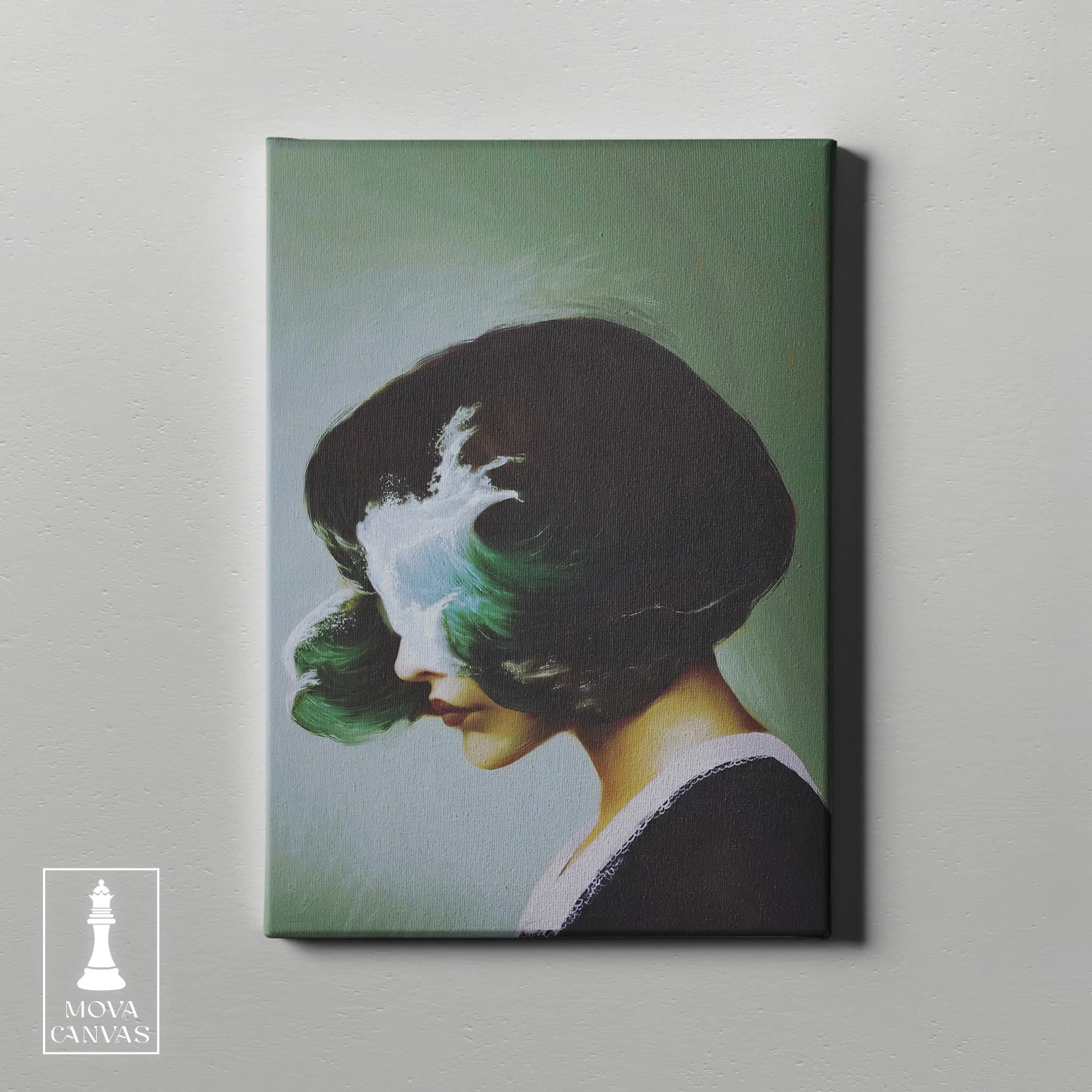Woman Green Hair artwork preview 2